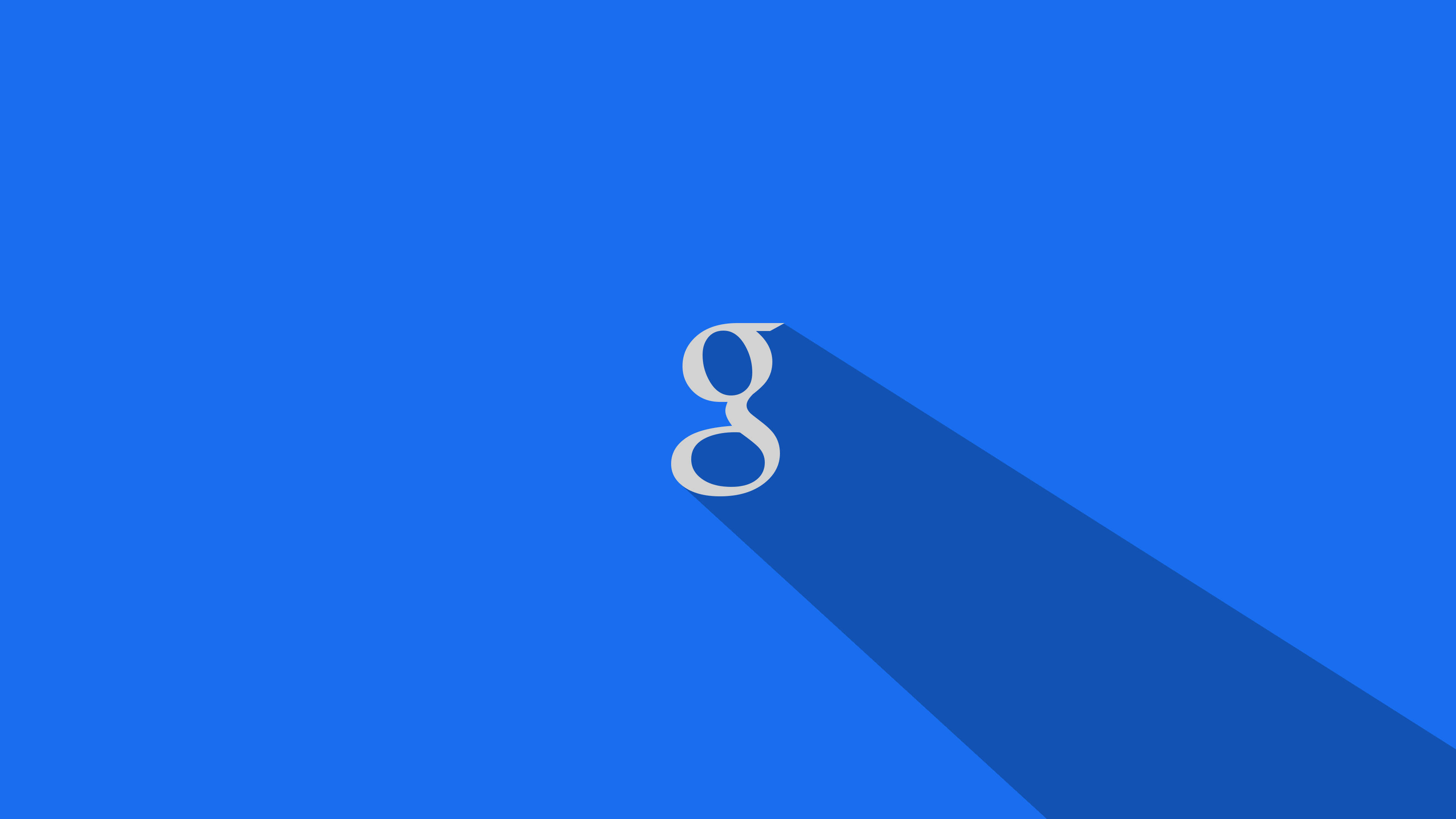 Small Google Logo In Blue Background