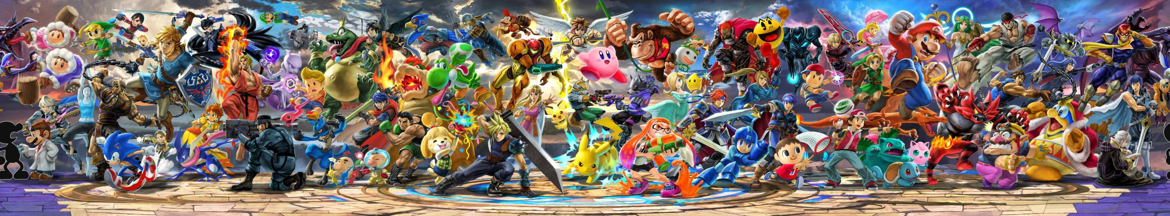 Smash Ultimate In Wide Angle Background