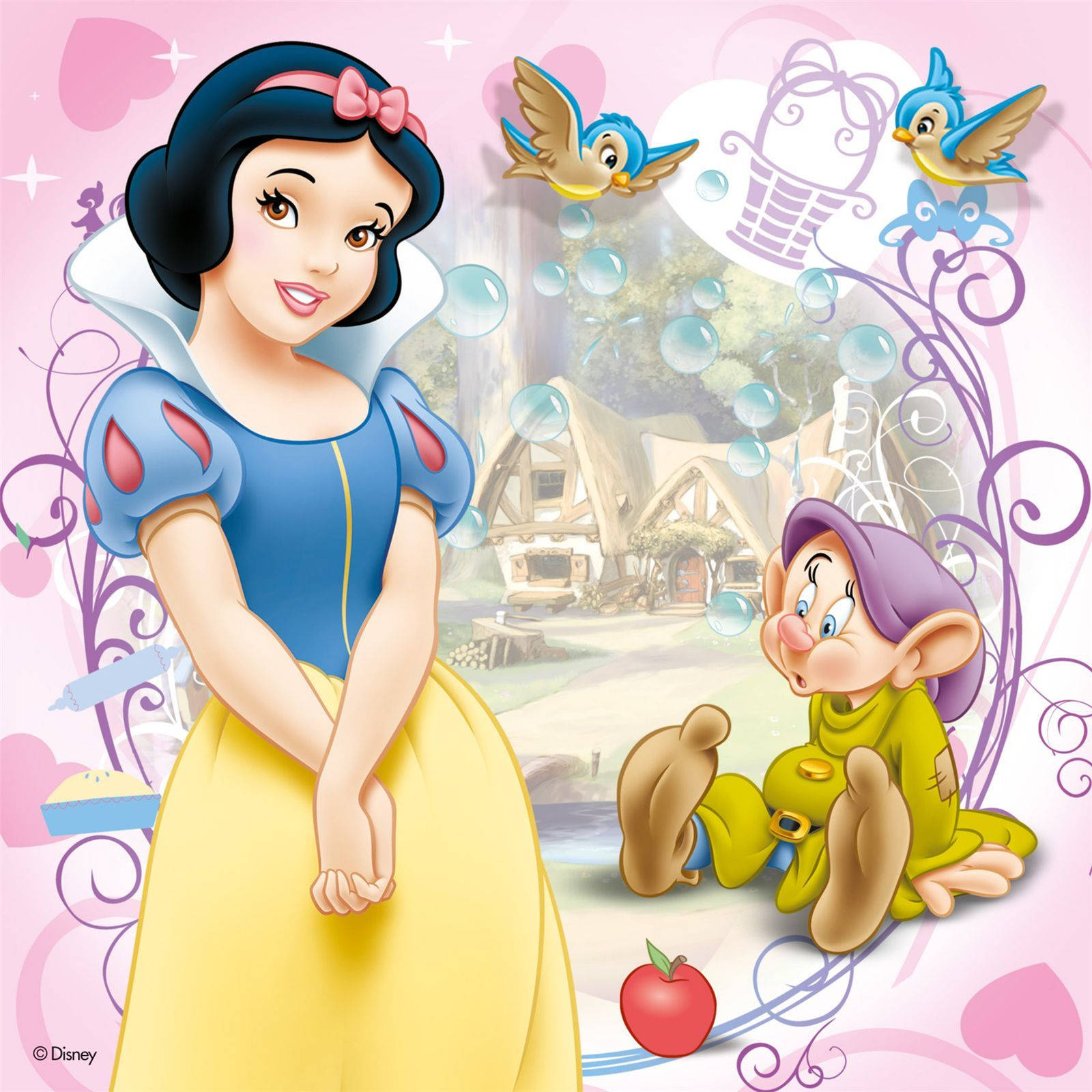 Snow White And Dopey Background