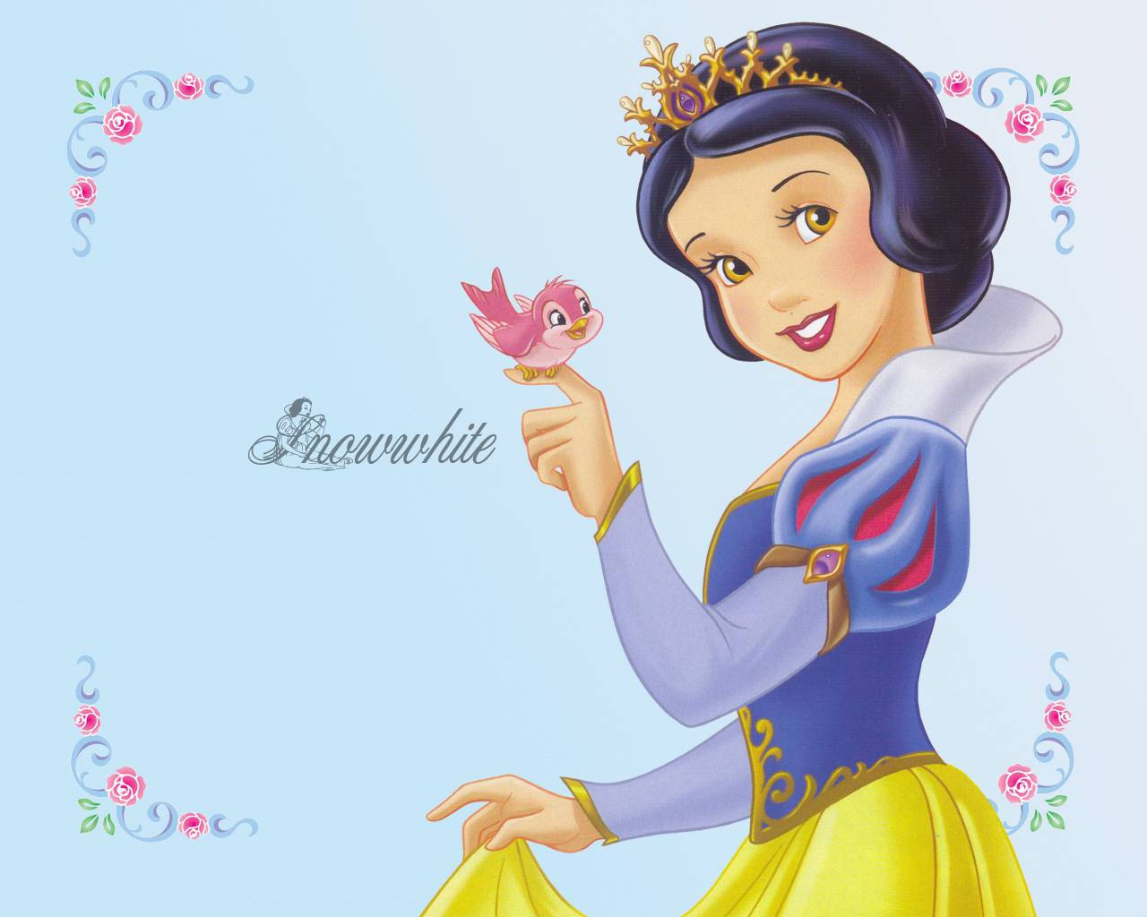 Snow White Graphic Poster Background