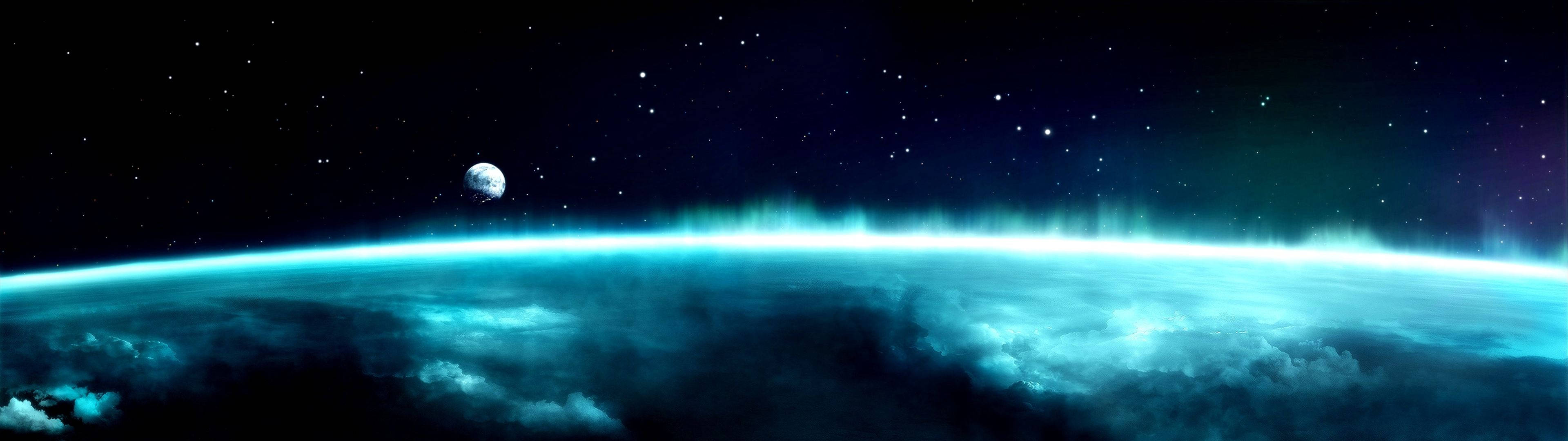 Space View Dual Monitor Background