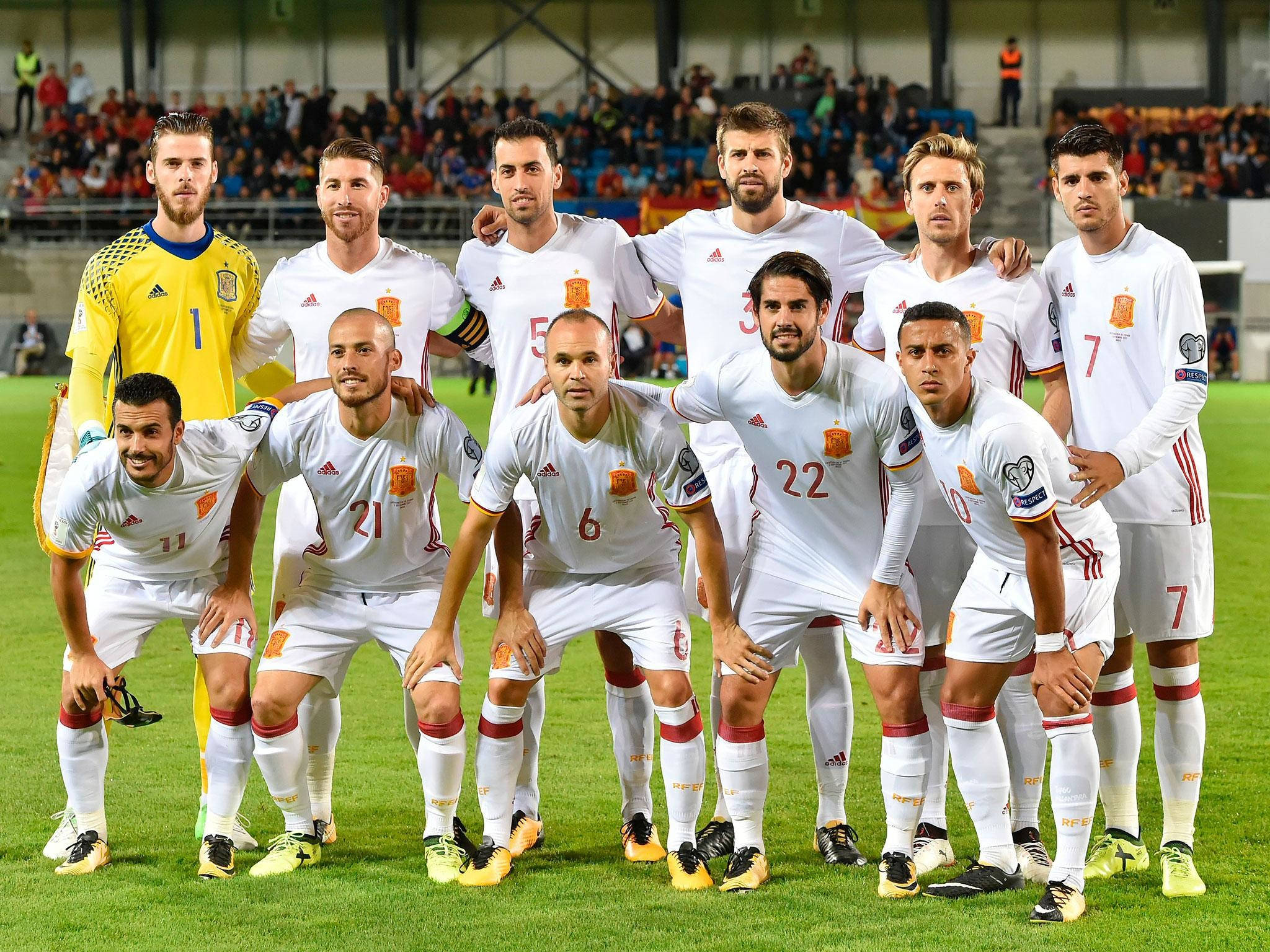 Download Spain National Football Team 2018 World Cup Wallpaper | Wallpapers .com