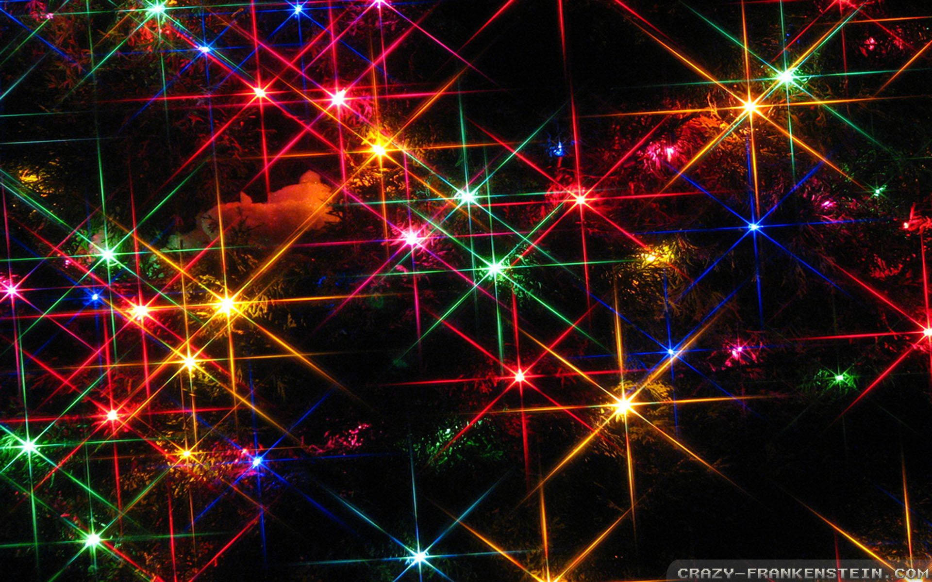 Sparkling Colorful Christmas Lights Background