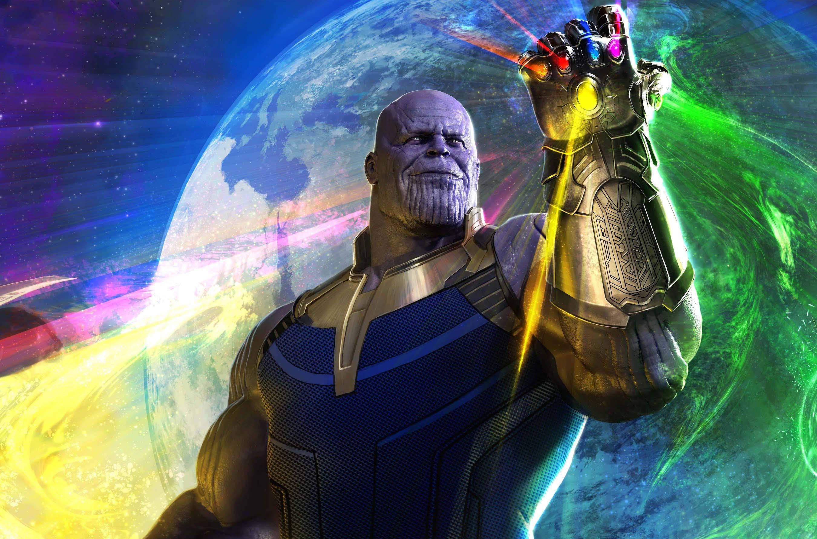 Sparkling Infinity Stones Thanos Background