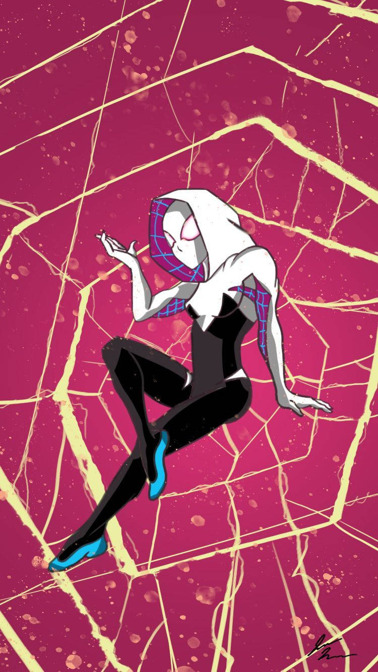 Spider Gwen Mobile Art Background