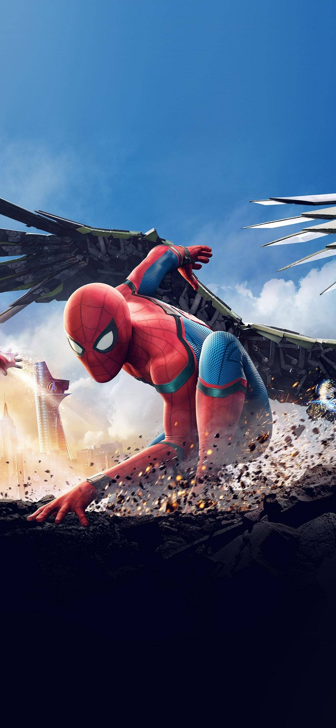 Download Spider Man Crawl Marvel Iphone X Wallpaper 