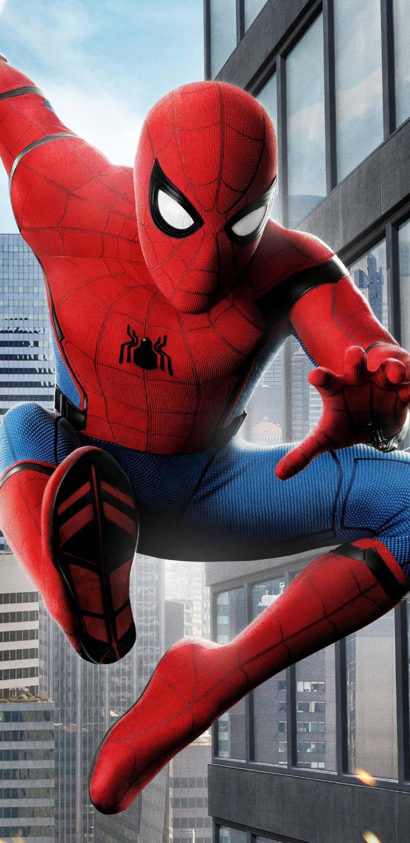Download Spider Man Jump Mobile Wallpaper 