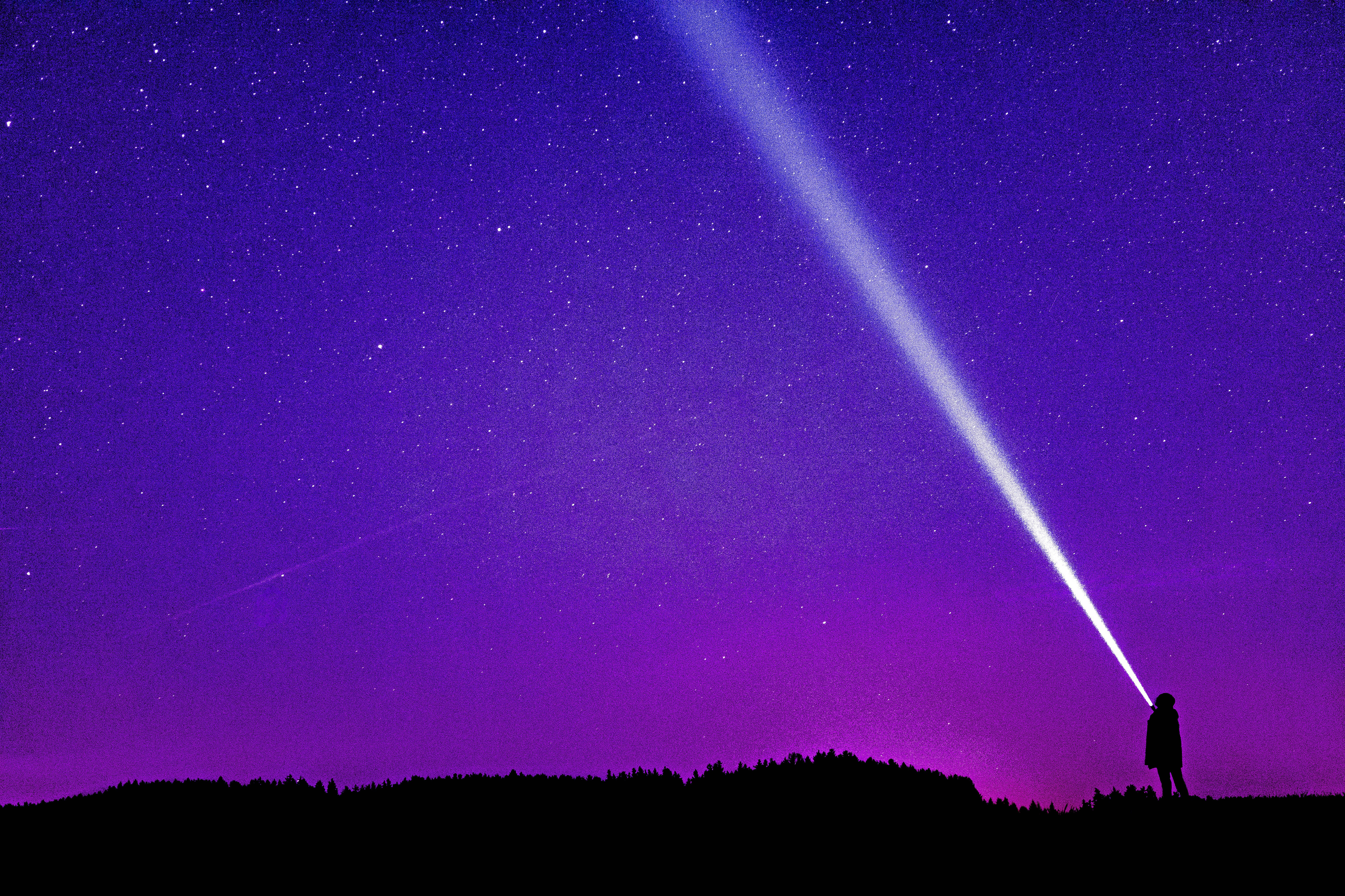 Starry Bluish Purple No Man's Sky Background