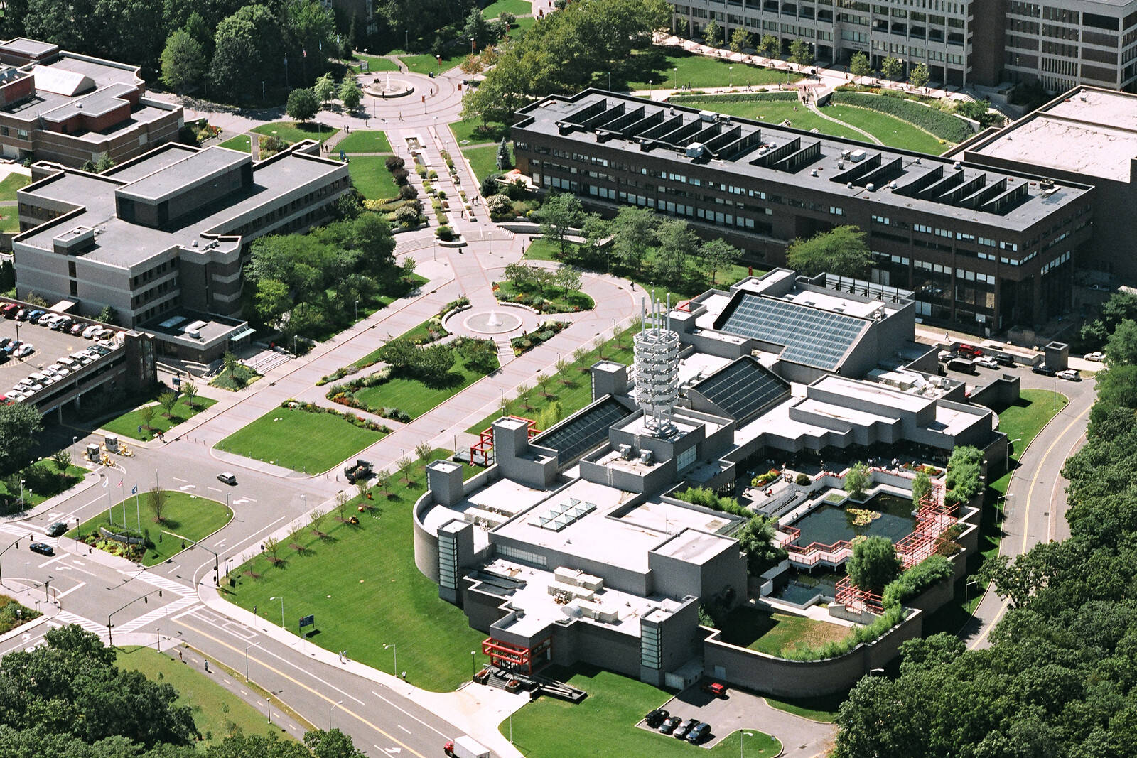 Download Stony Brook University Campus Aerial Shot Wallpaper