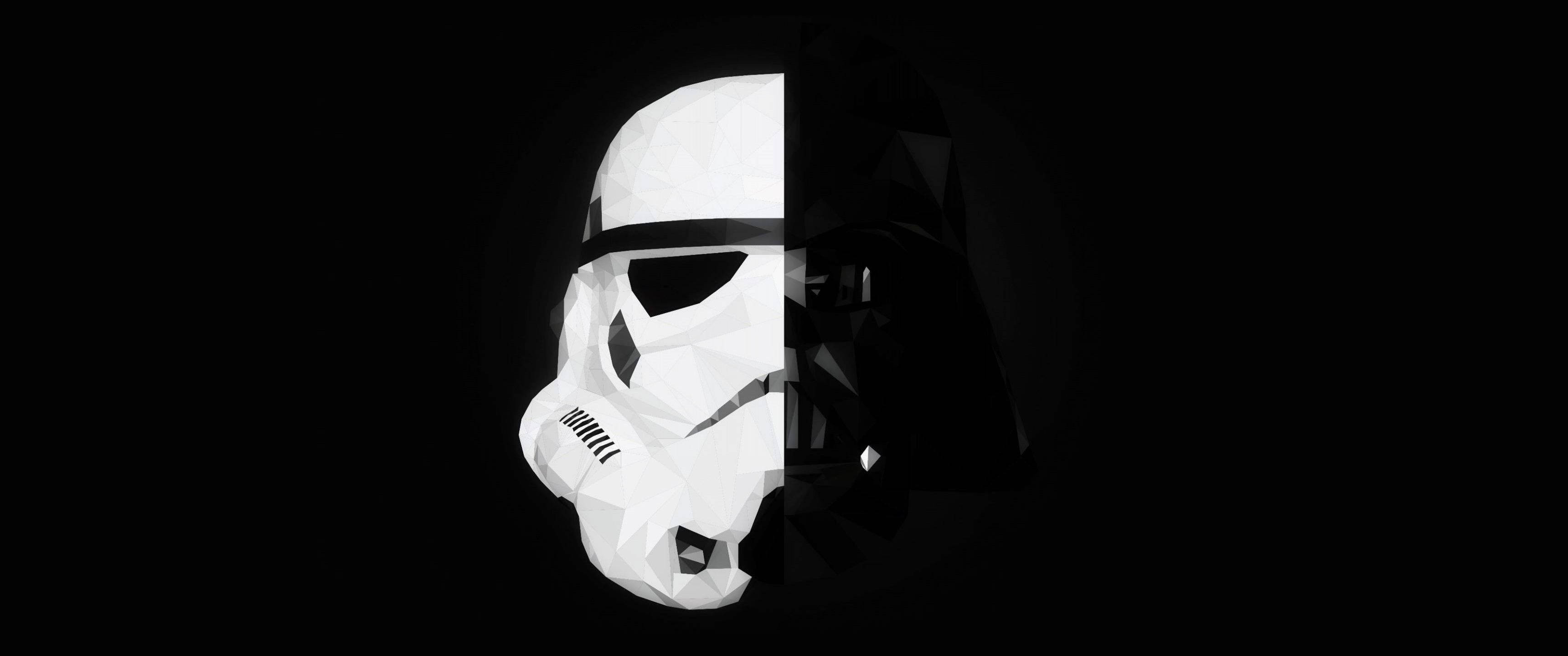 Stormtrooper Darth Vader Symmetry Background