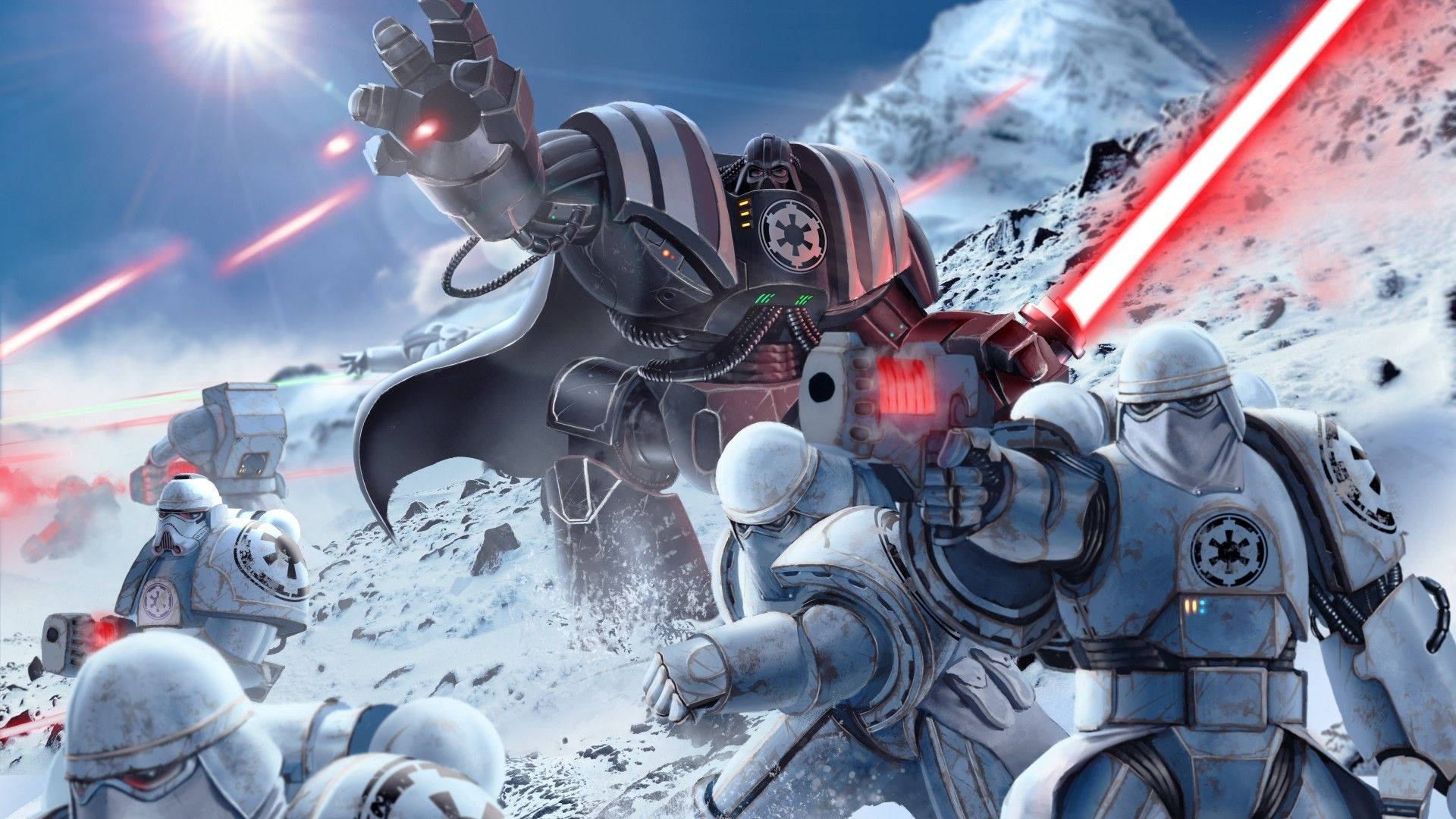 Stormtroopers Vs Rebels Hd Background