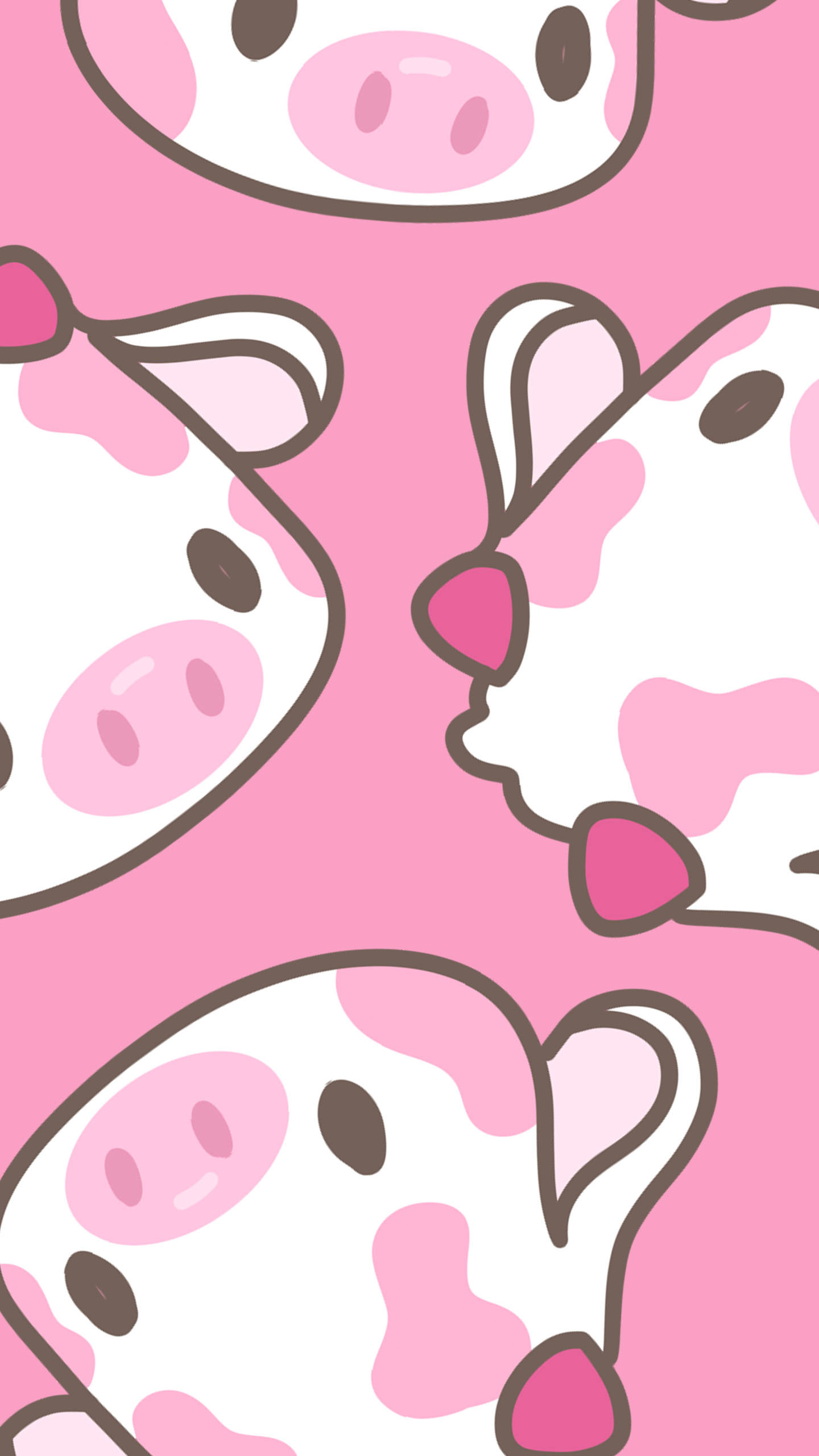 Download Strawberry Cow Pink Horns Wallpaper | Wallpapers.com