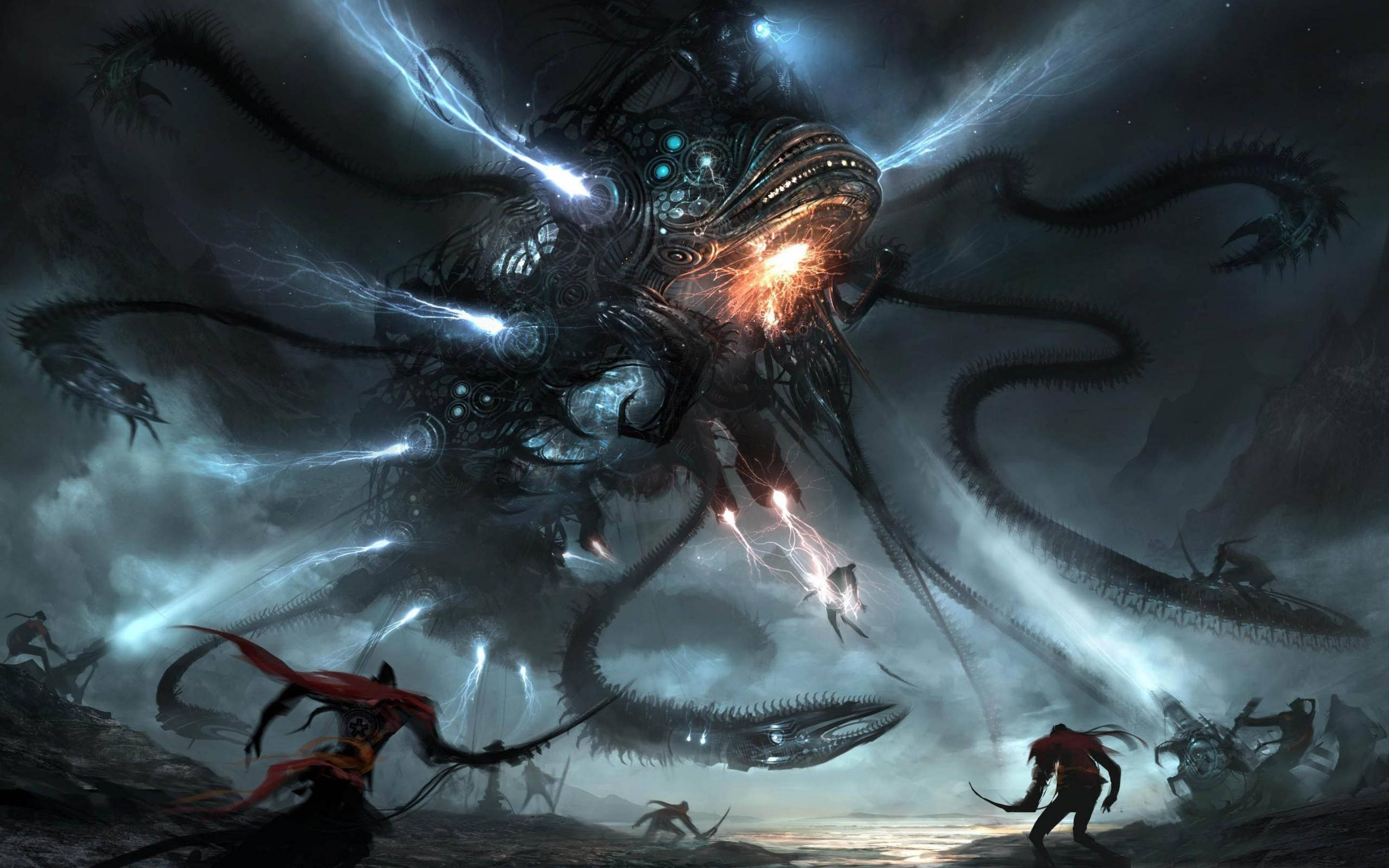 Stunning Epic Sea Monster Background