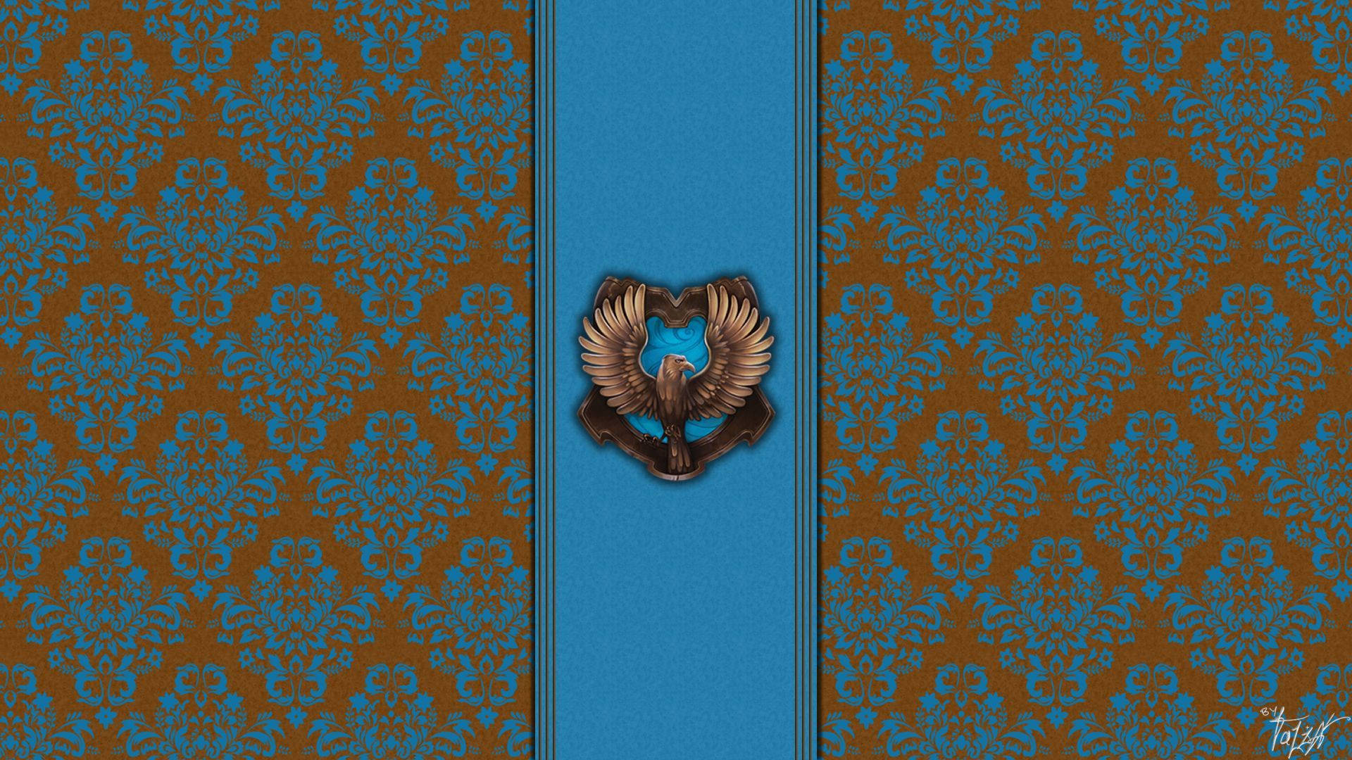 Stylish Ravenclaw Crest Background