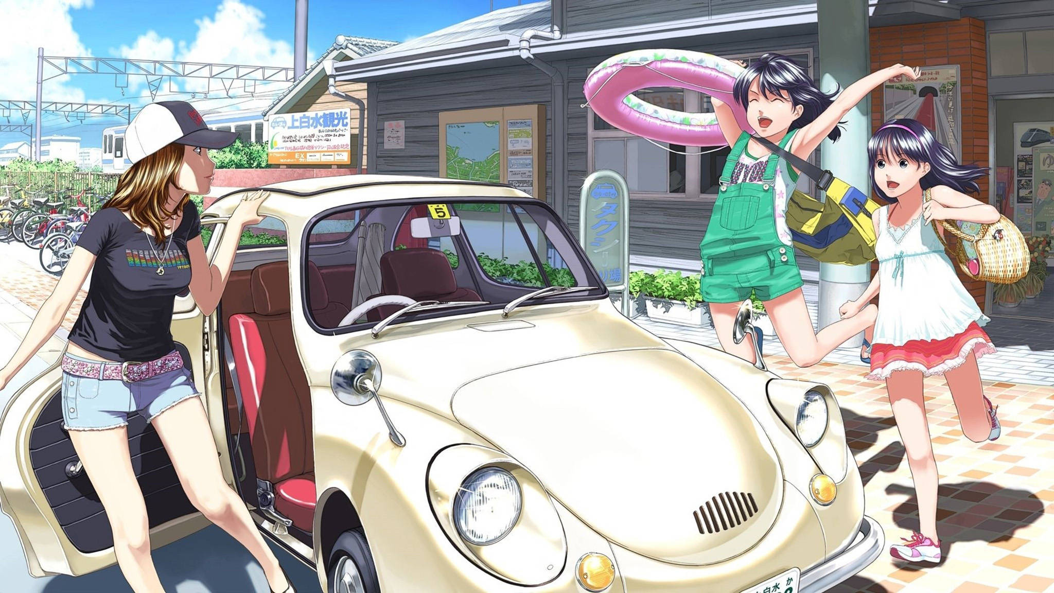 Download Subaru 360 Anime Car Wallpaper 