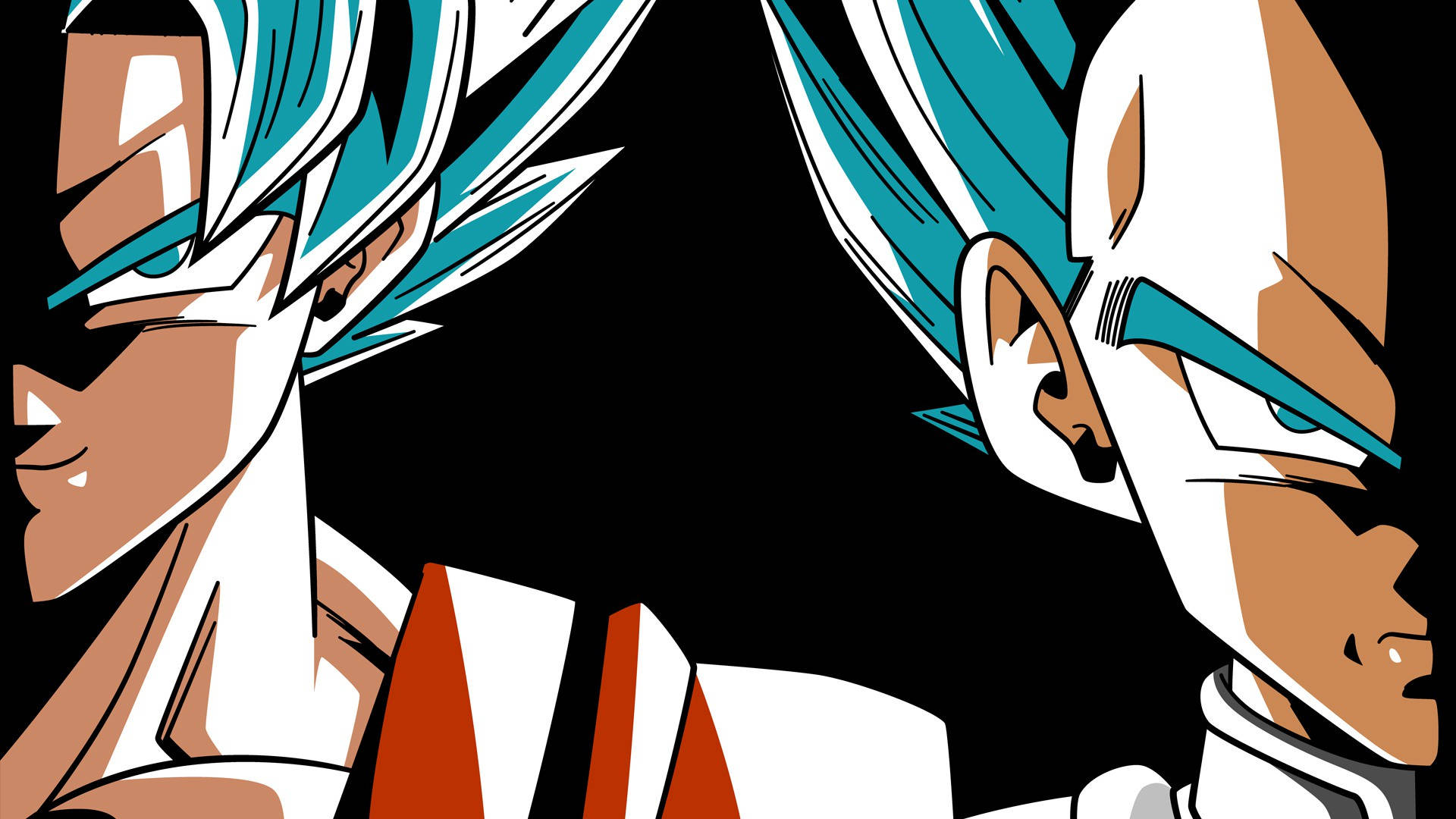Super Saiyan Blue Goku And Vegeta Background