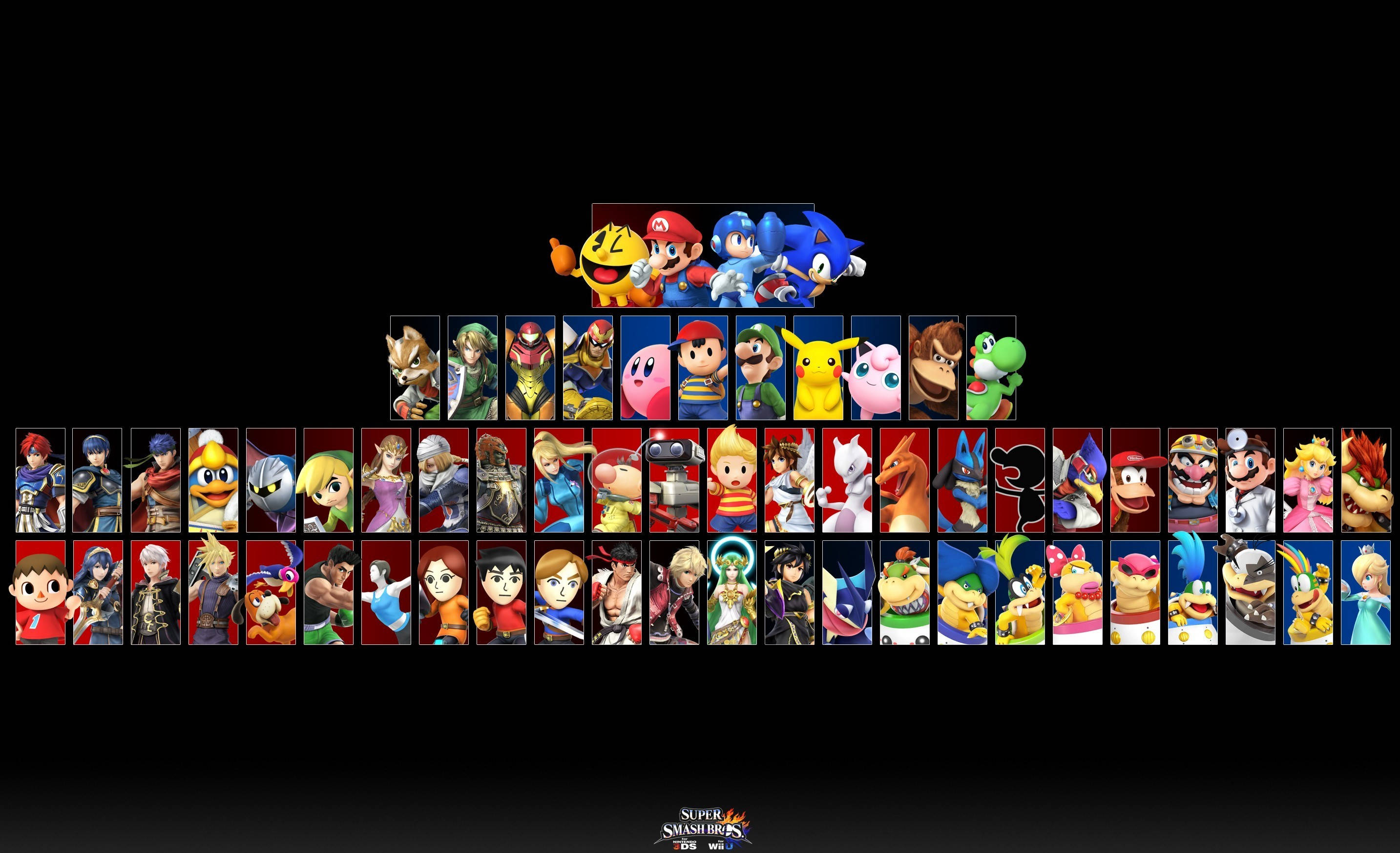 Super Smash Bros Characters Card Background