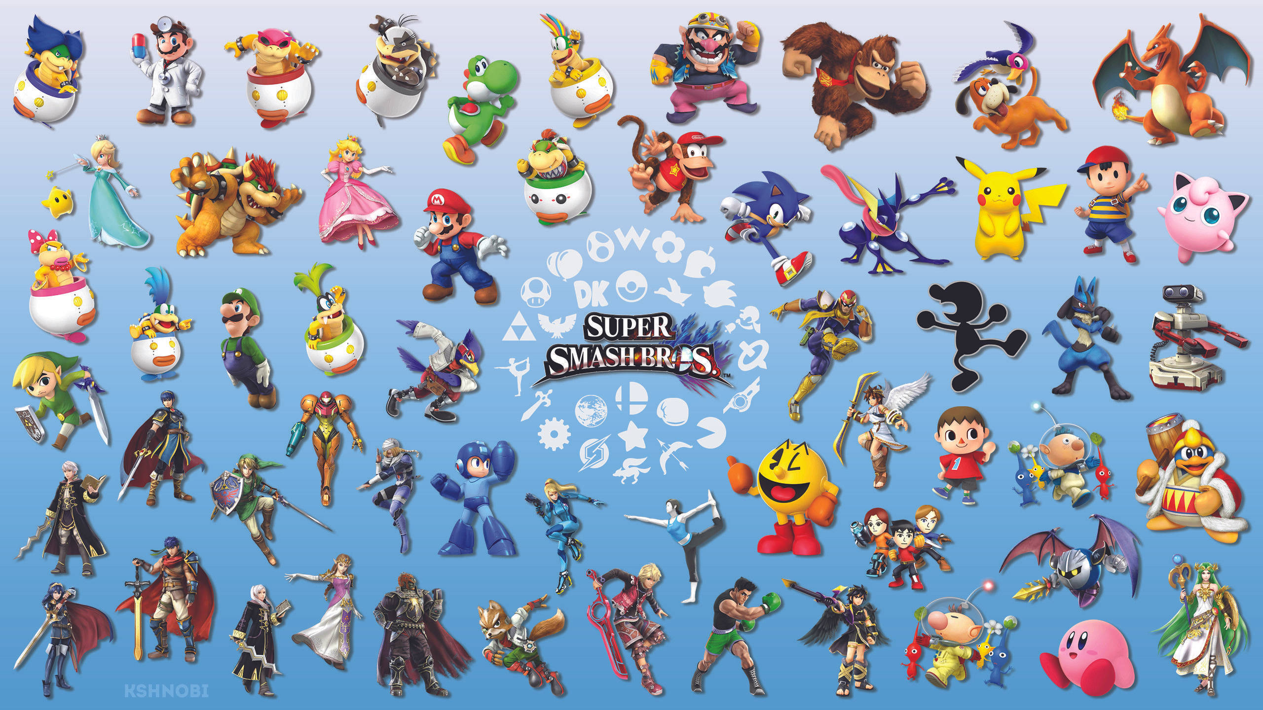 Super Smash Bros Characters Background