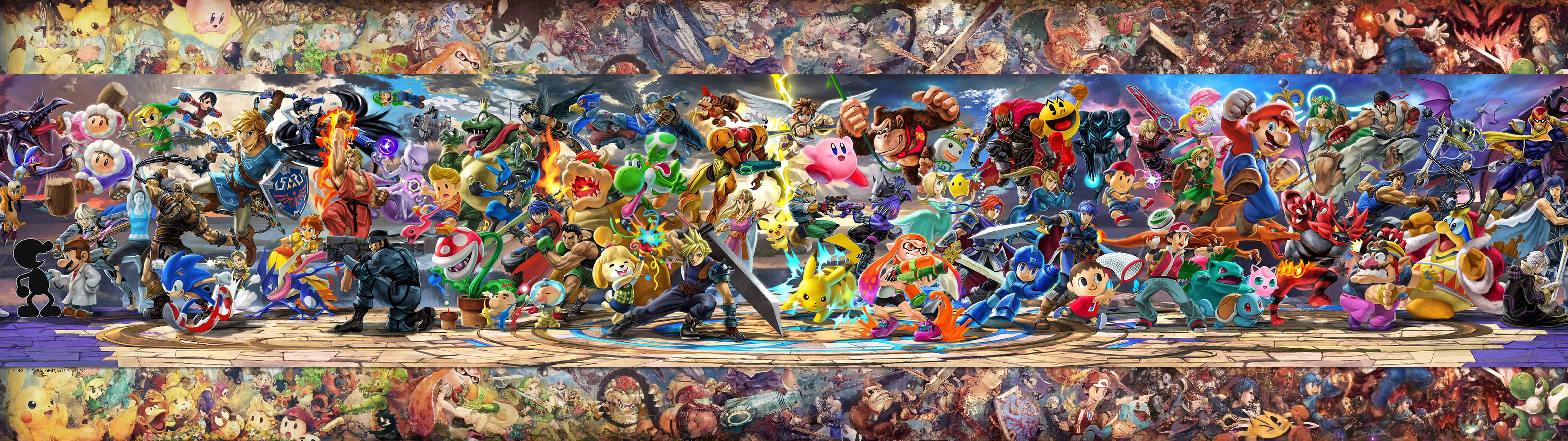 Super Smash Bros Ultimate Battle Banner Background