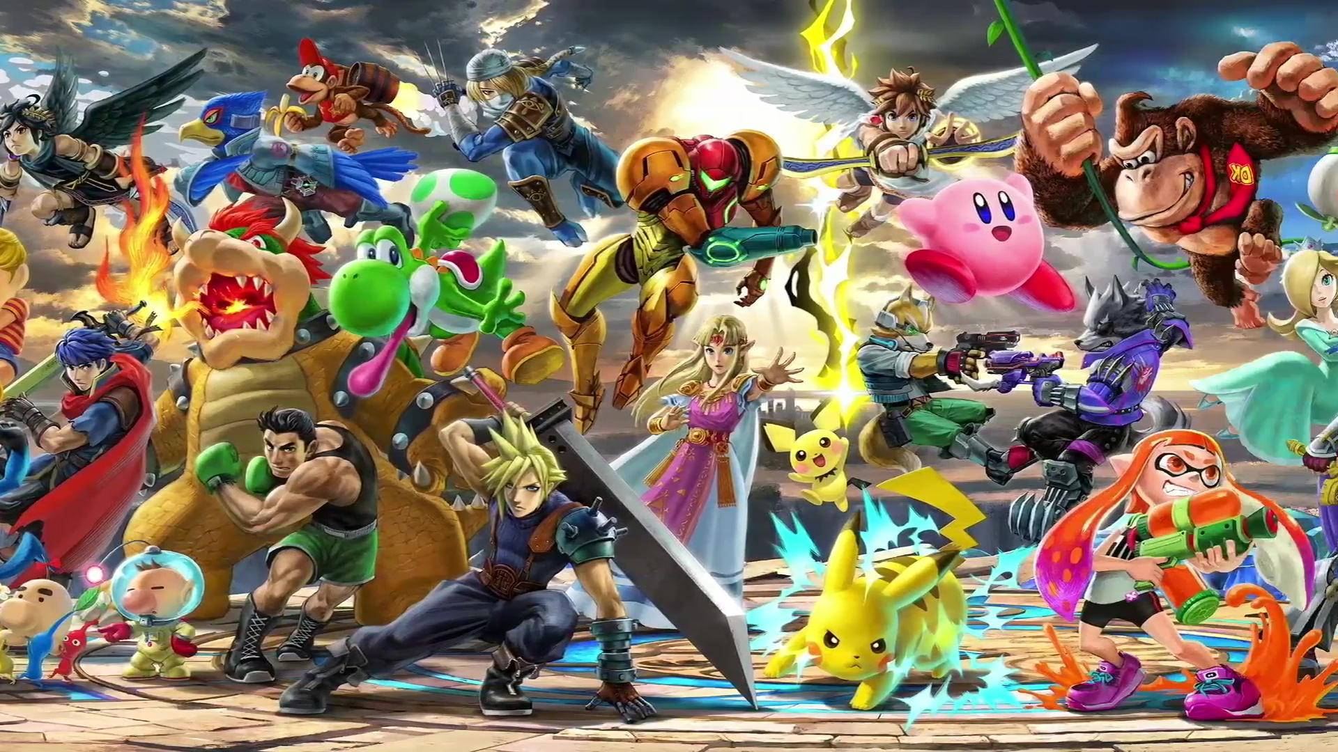 Super Smash Bros Ultimate Game On Background