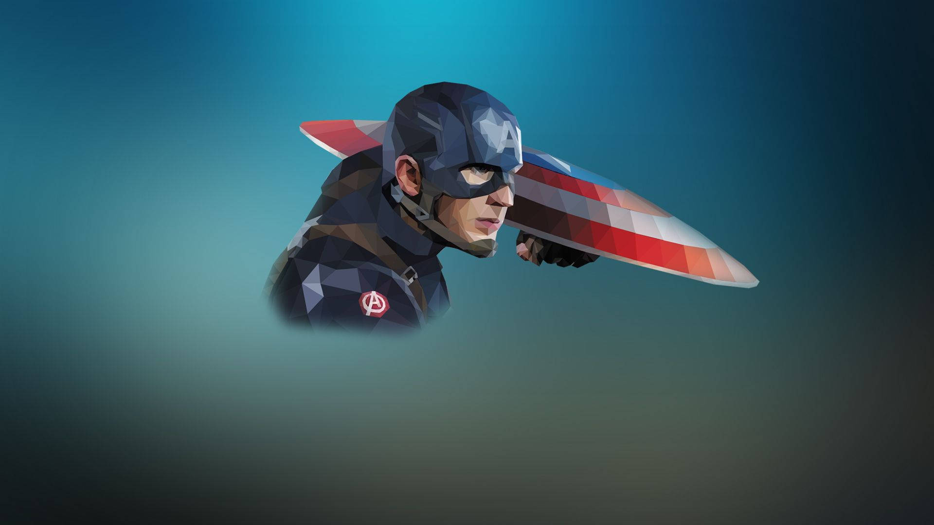 Superhero Captain America Artwork Background