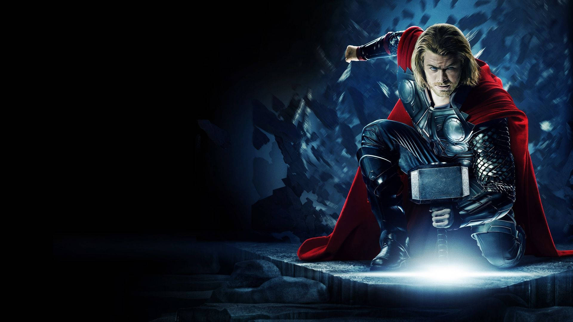 Superhero Thor And Hammer Background