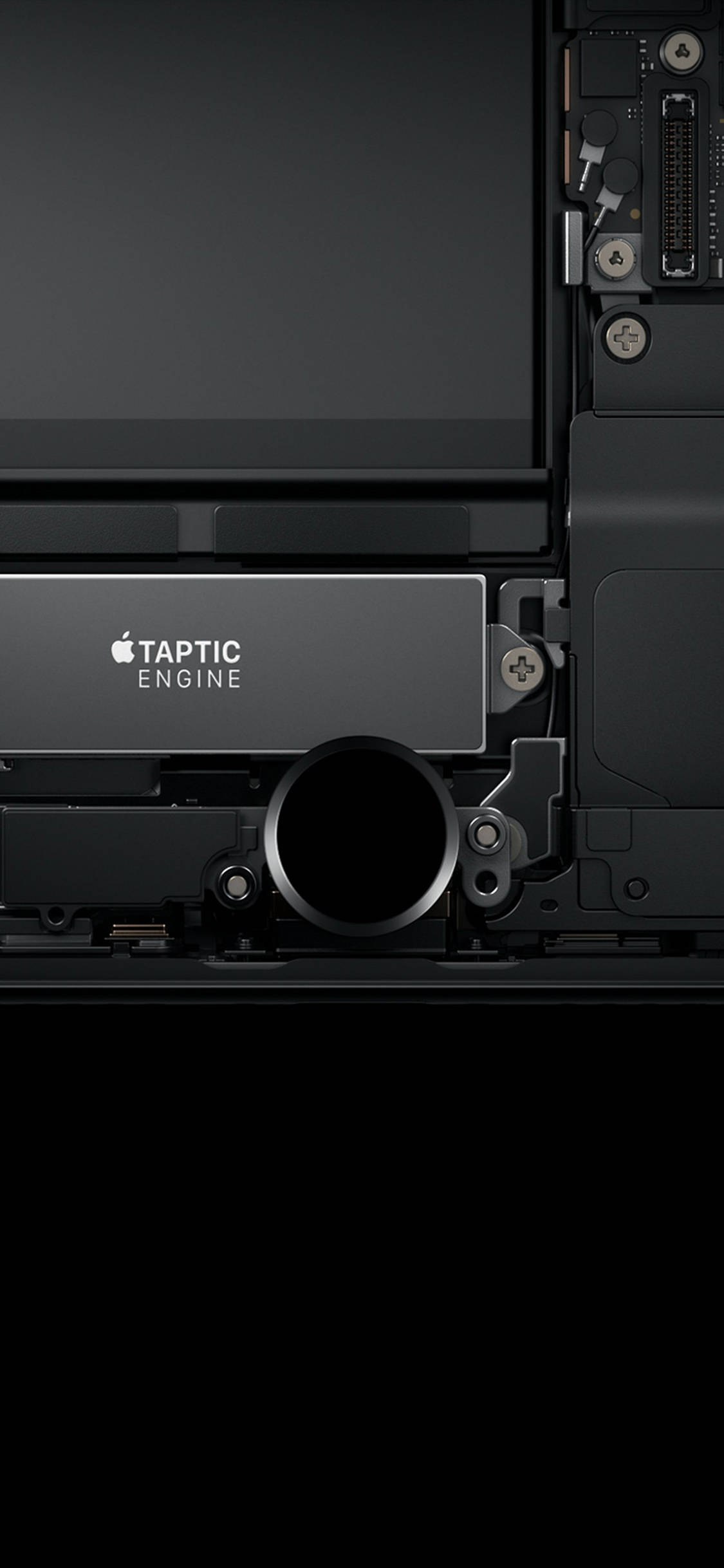 Download Taptic Engine Minimal Dark Iphone Wallpaper 