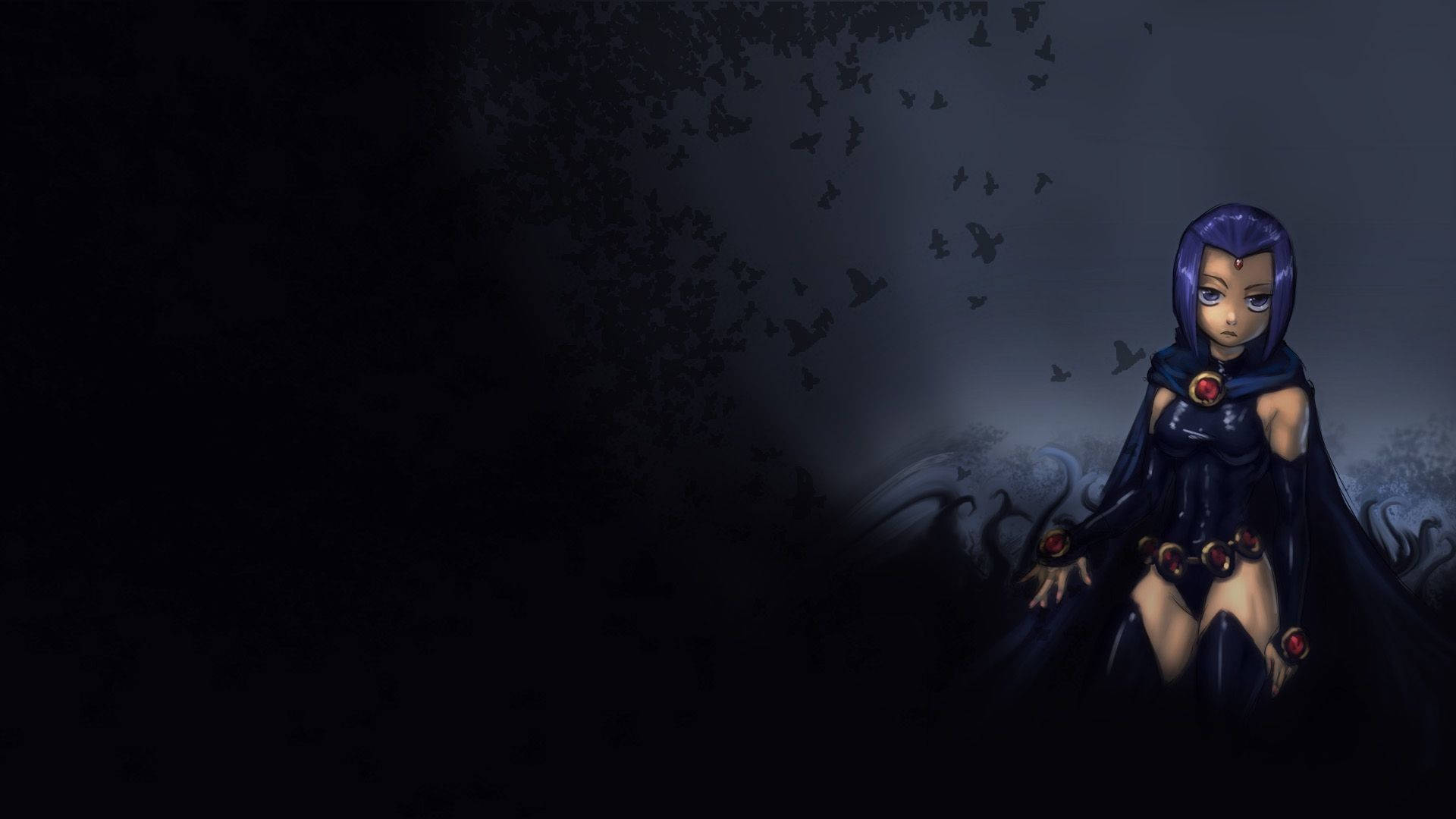 Teen Titan Raven Art Hd Background