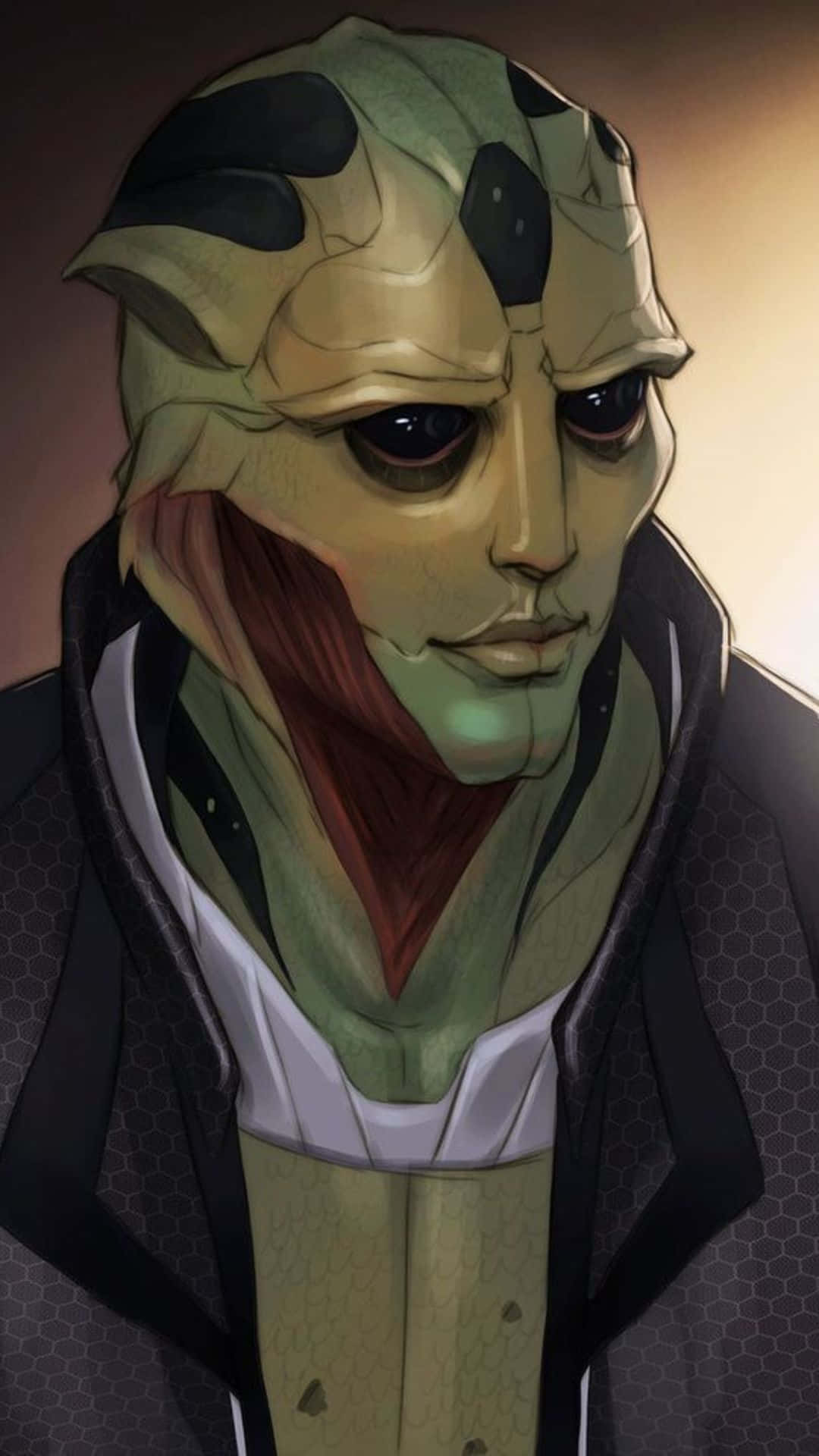 Download Thane Krios The Deadly Drell Assassin From Mass Effect 2 Wallpaper