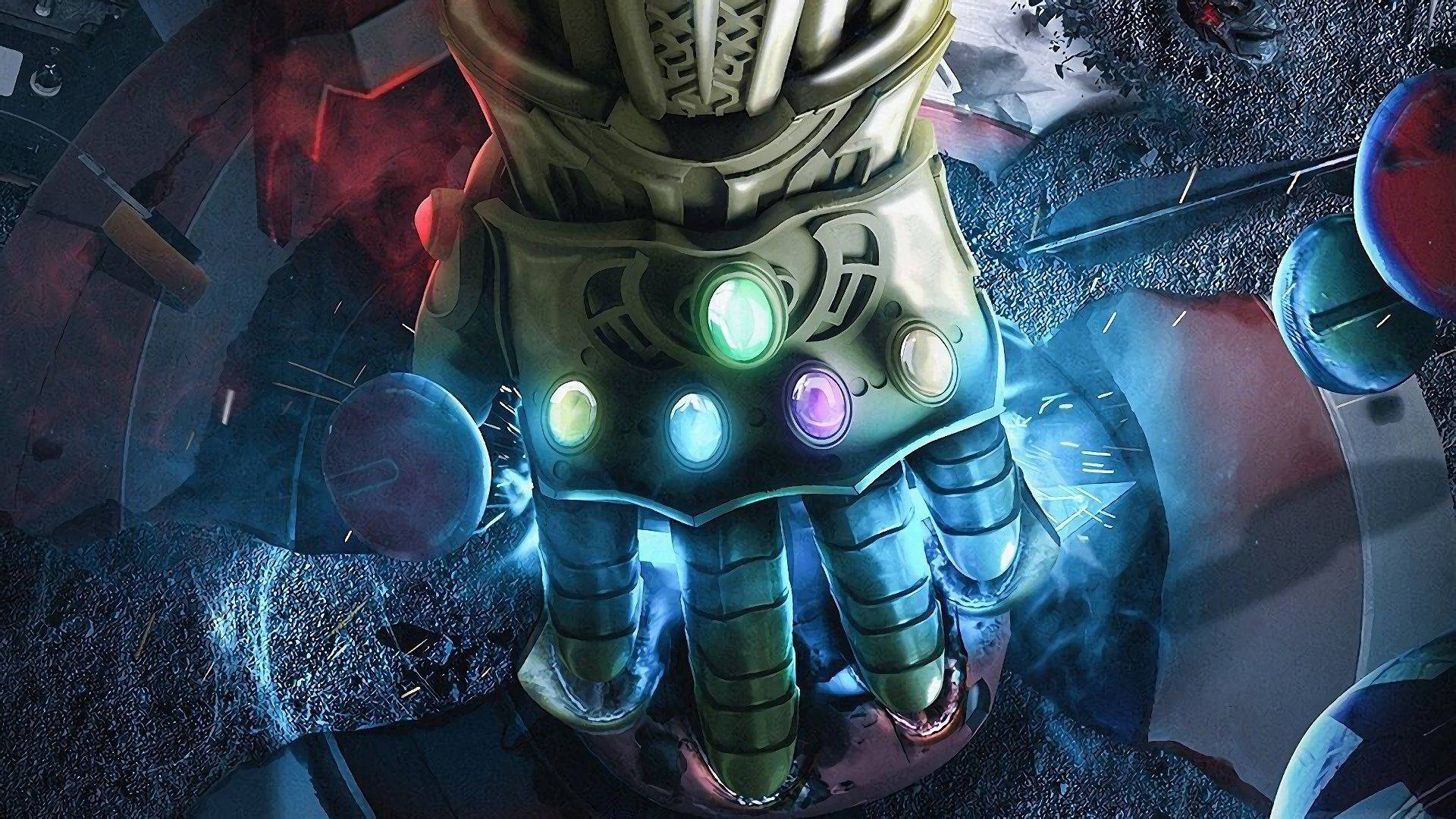 Thanos Infinity Gauntlet Stones Background