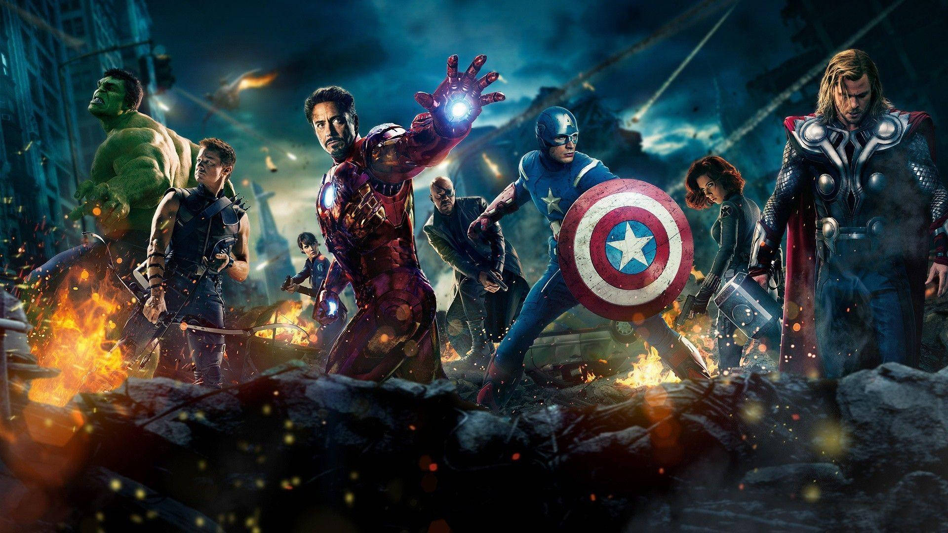 The Avengers Superhero Movie Background