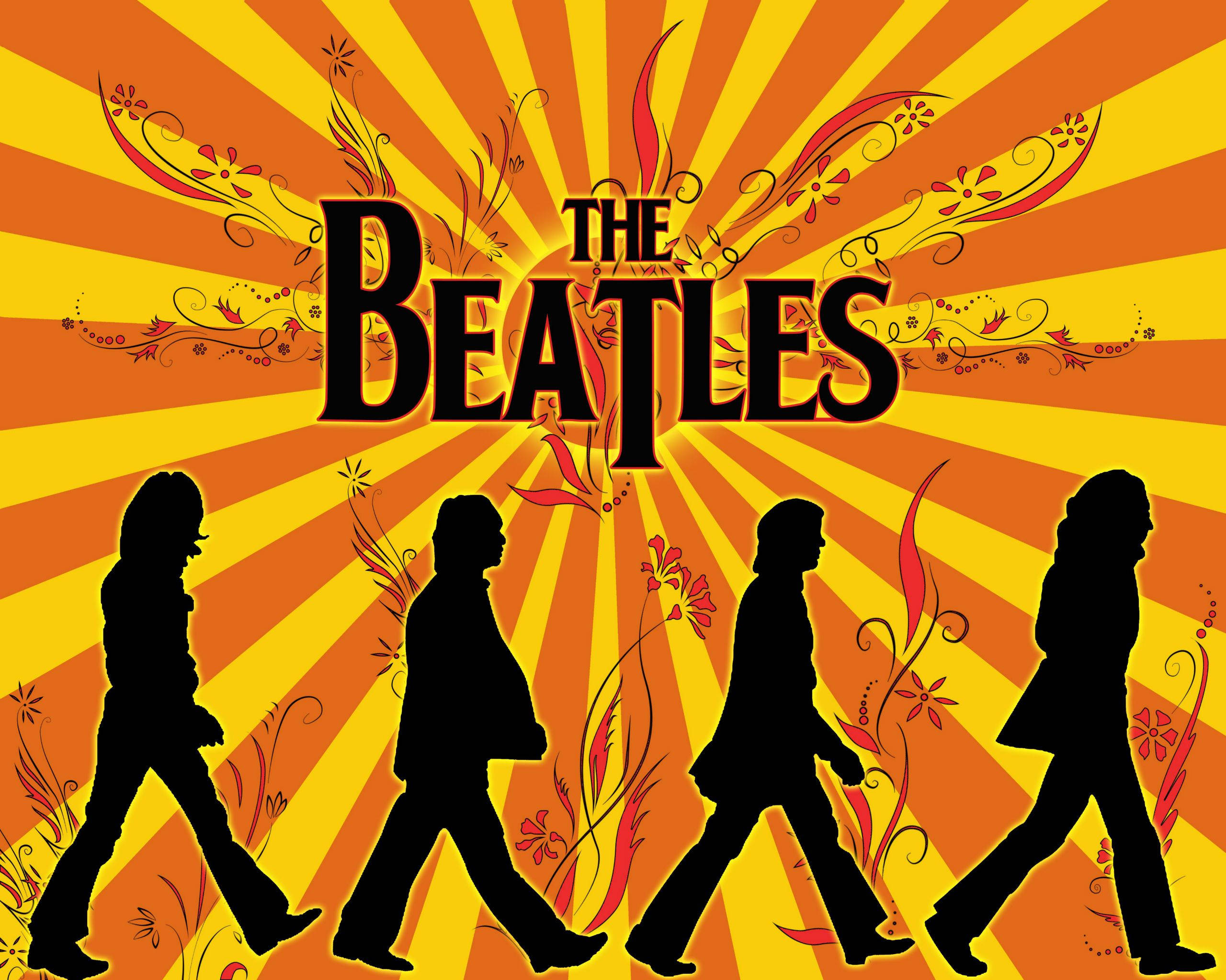 Download The Beatles Hippie Art Wallpaper Wallpapers Com