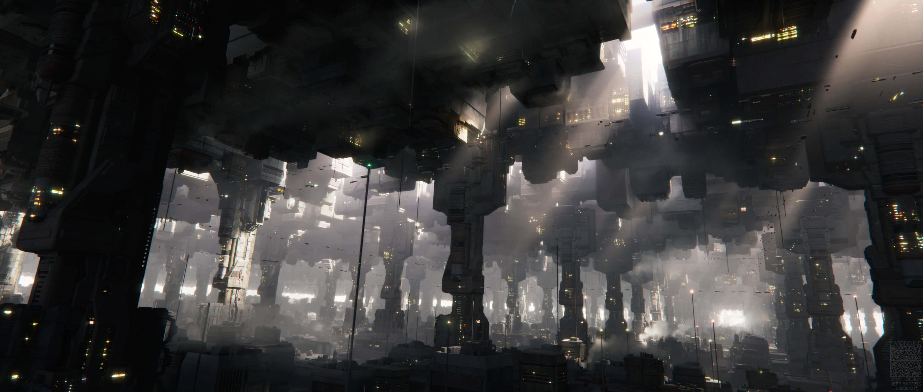 Download The bustling hub of Coruscant Underworld Wallpaper ...