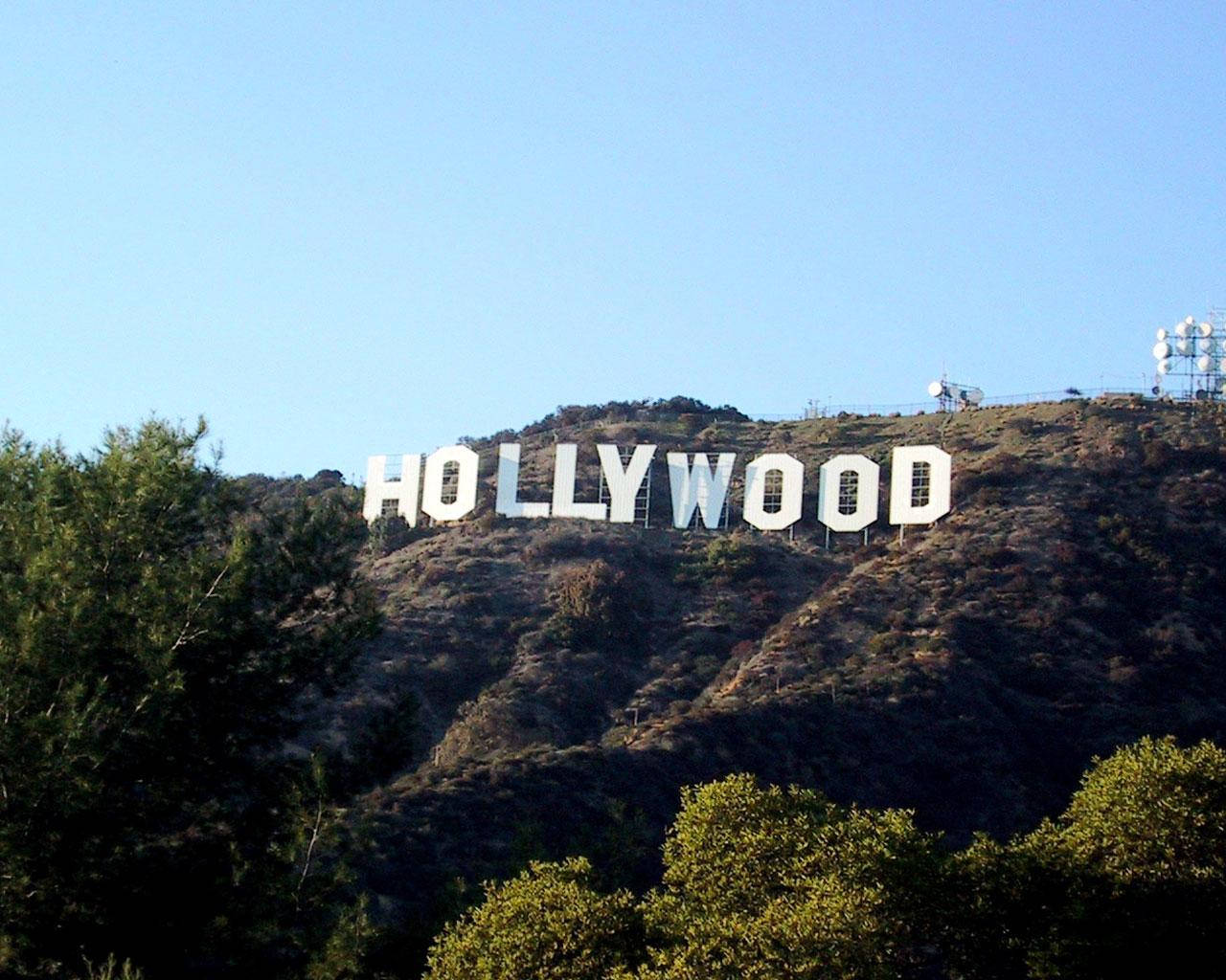 The Hollywood Sign In Los Angeles California Background