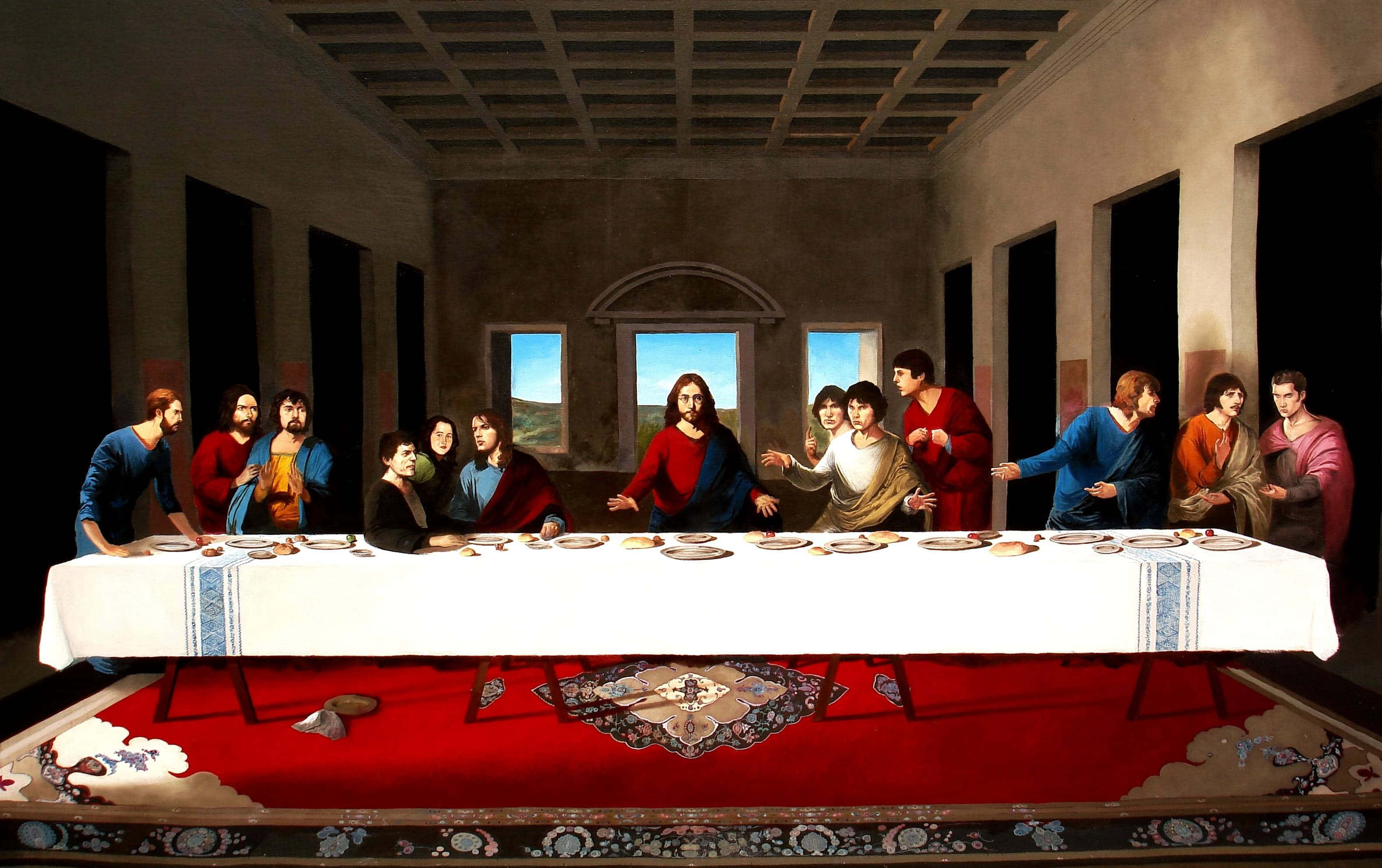 Download The Last Supper: A Masterpiece of Art and Symbolism Wallpaper ...