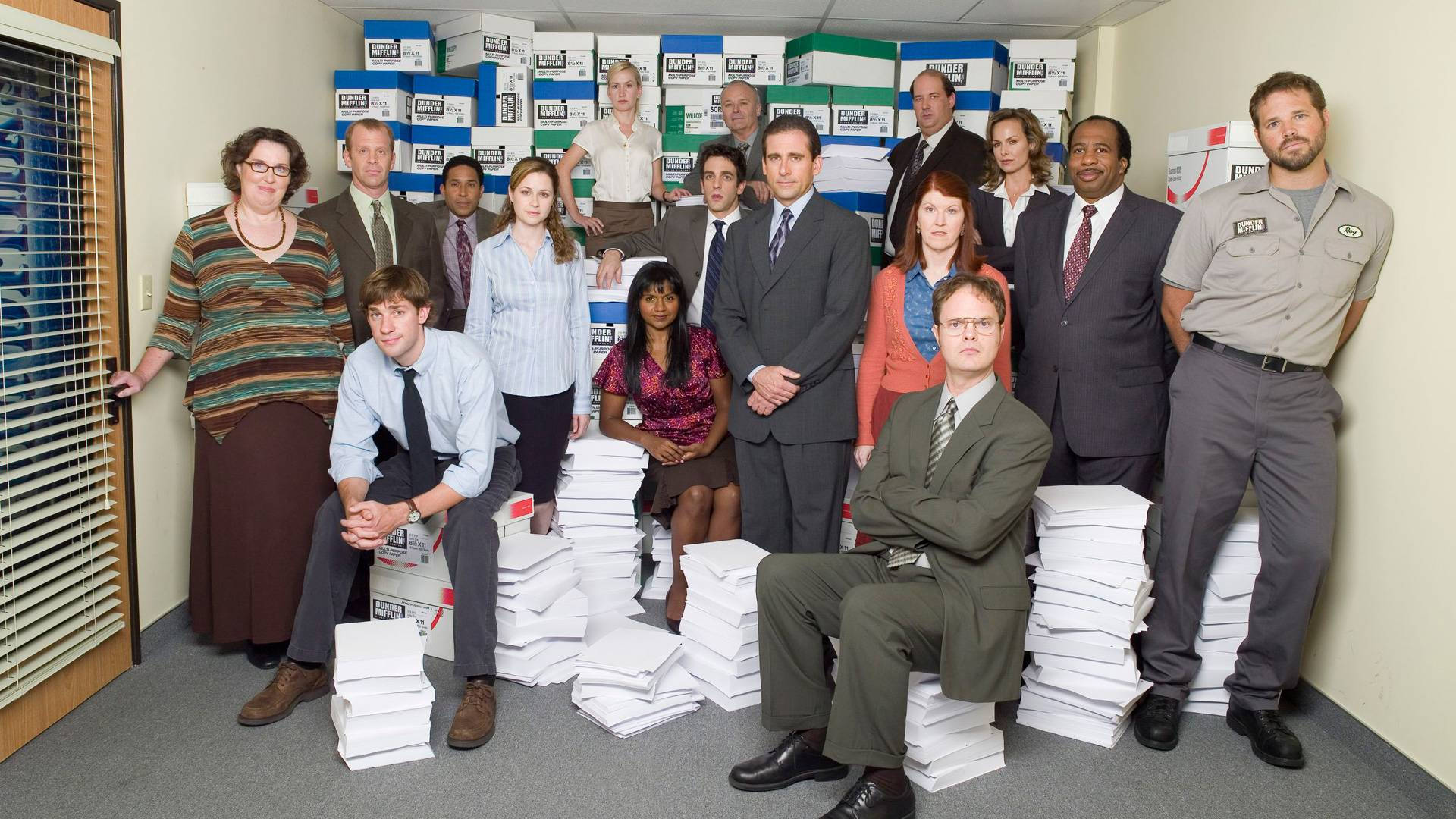 The Office Us Cast Stockroom Background