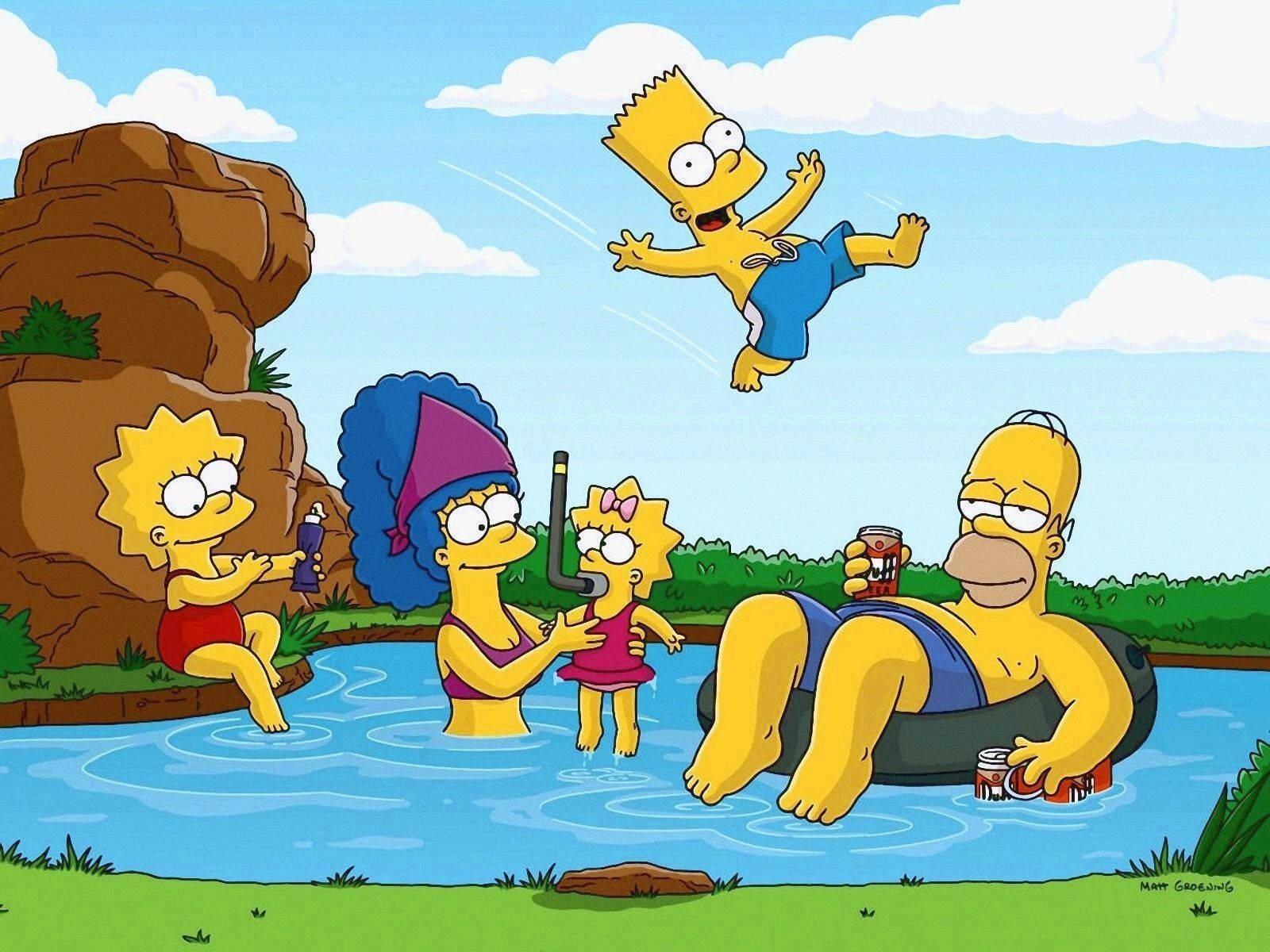 The Simpsons Summer Holiday Background