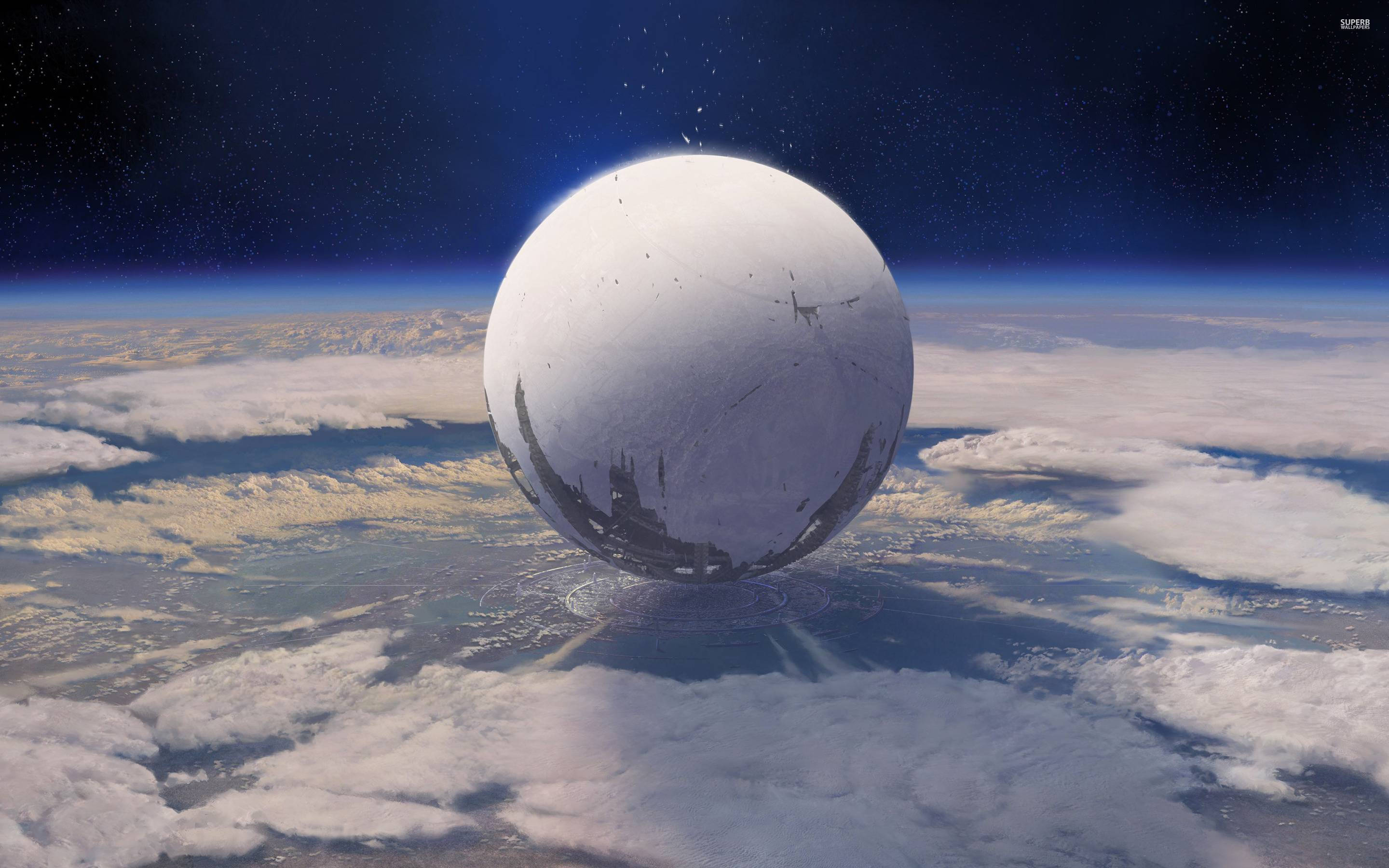 The Traveler For Destiny Earth Background