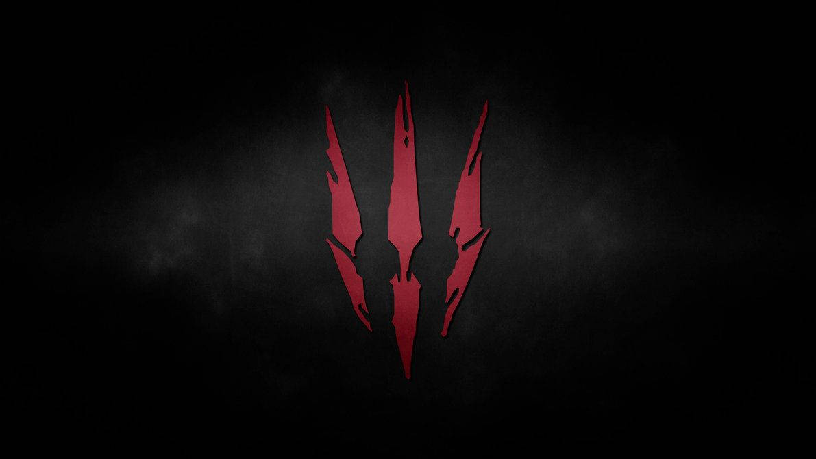 The Witcher 3 Logo On A Black Background Background