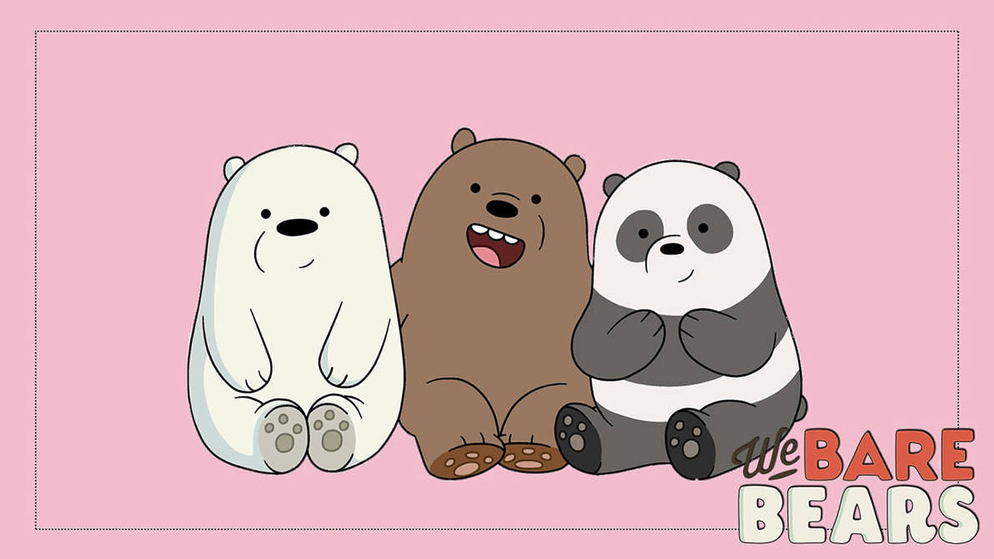 Download Three We Bare Bears Poster Wallpaper 