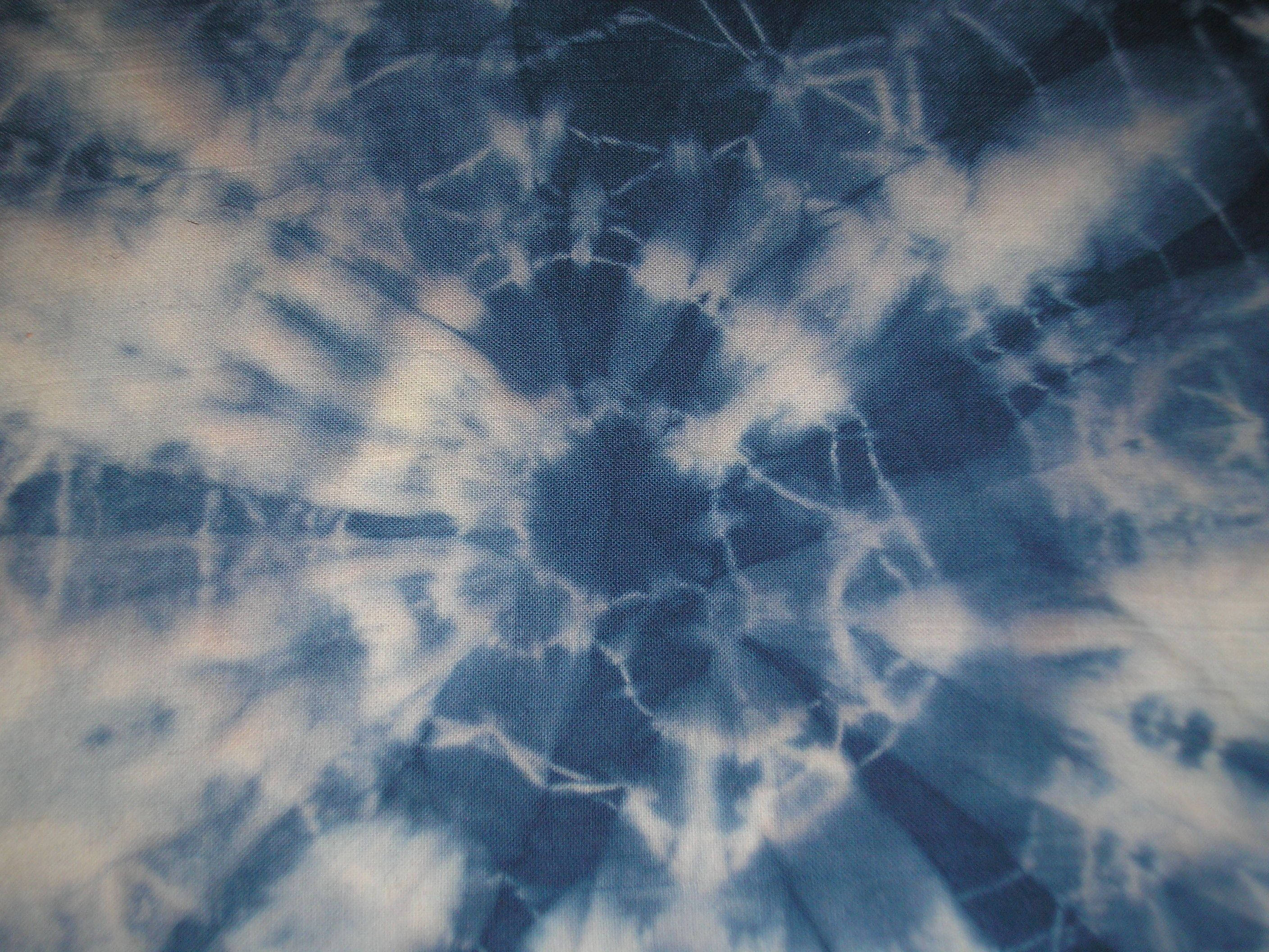 Tie Dye Blue With White Background