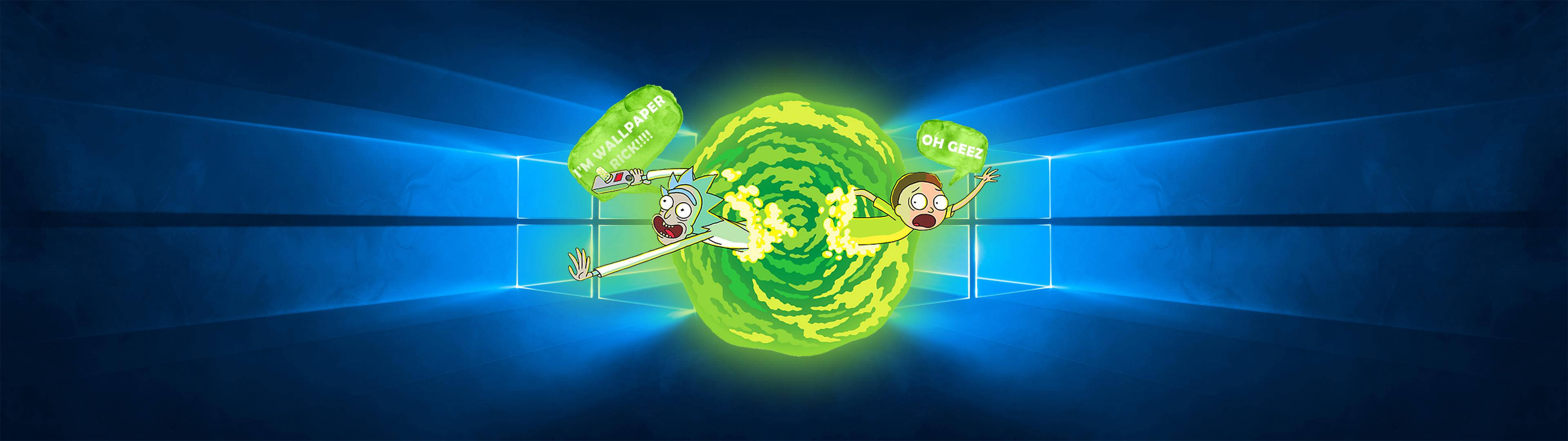 Ultrawide Rick And Morty Background