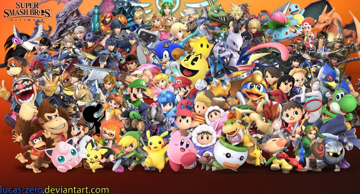 Various Fighters Of Smash Ultimate Background