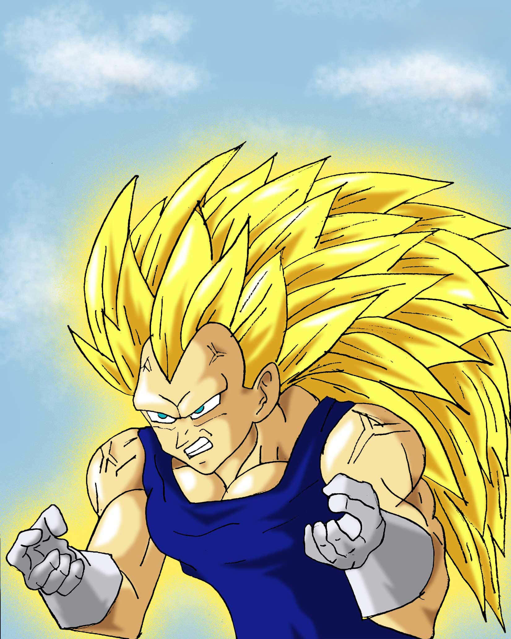 Download Vegeta Super Saiyan 3 1920 X 1080 Wallpaper Wallpaper ...