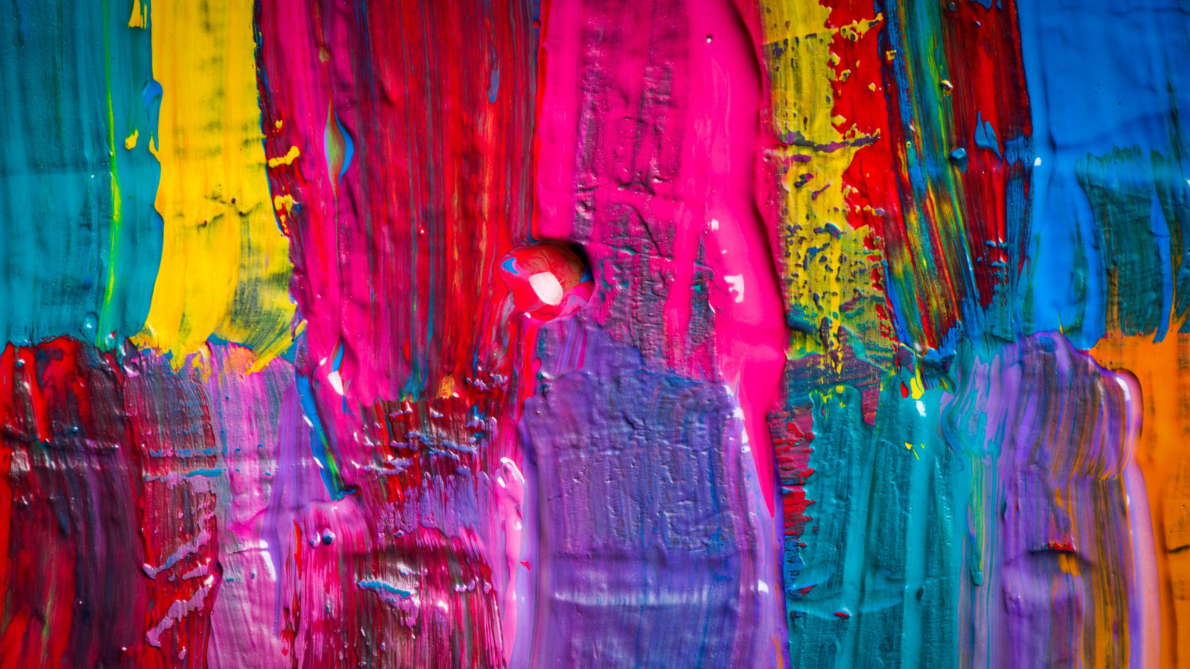 Vibrant Color Paint Background