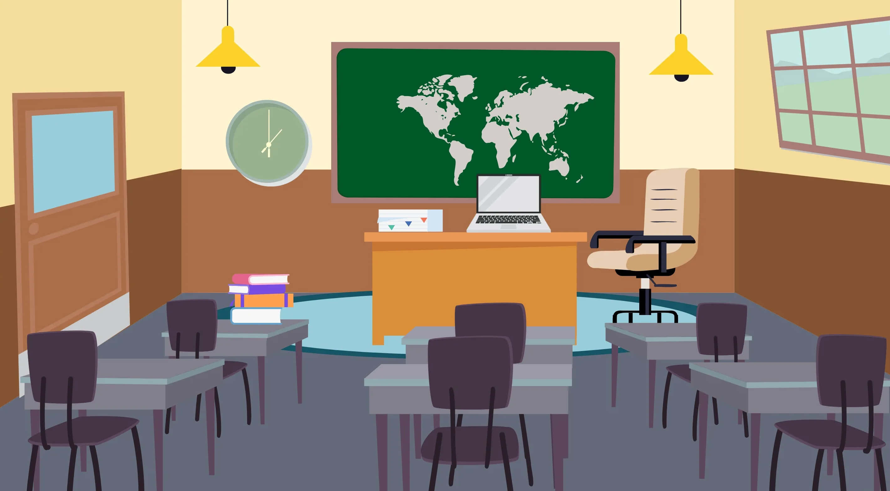 Download Virtual Classroom Background | Wallpapers.com