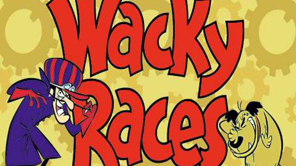 Download Wacky Races Riding Their Cars Wallpaper