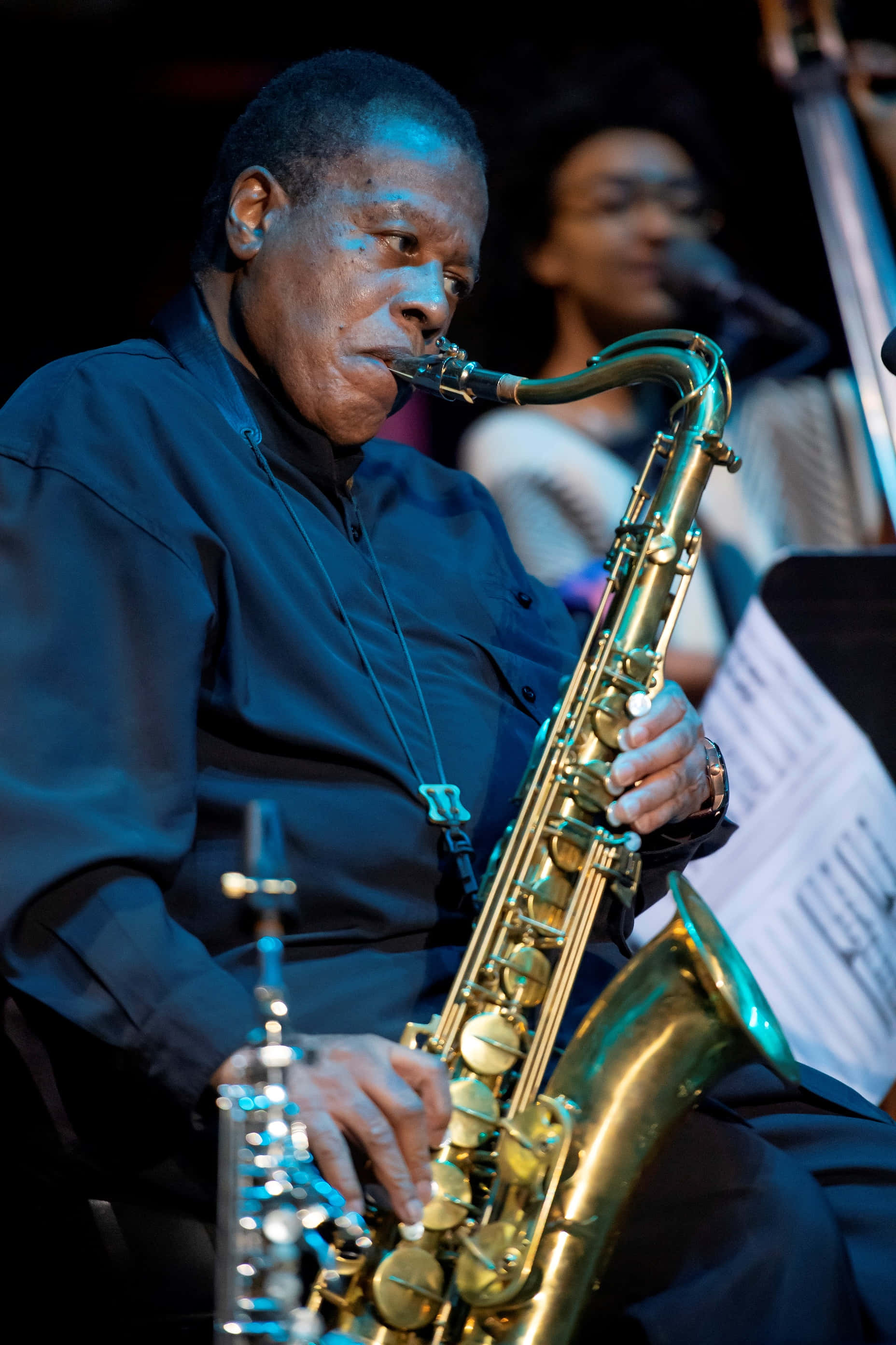 Download Legendary Jazz Musician Wayne Shorter performing on stage ...