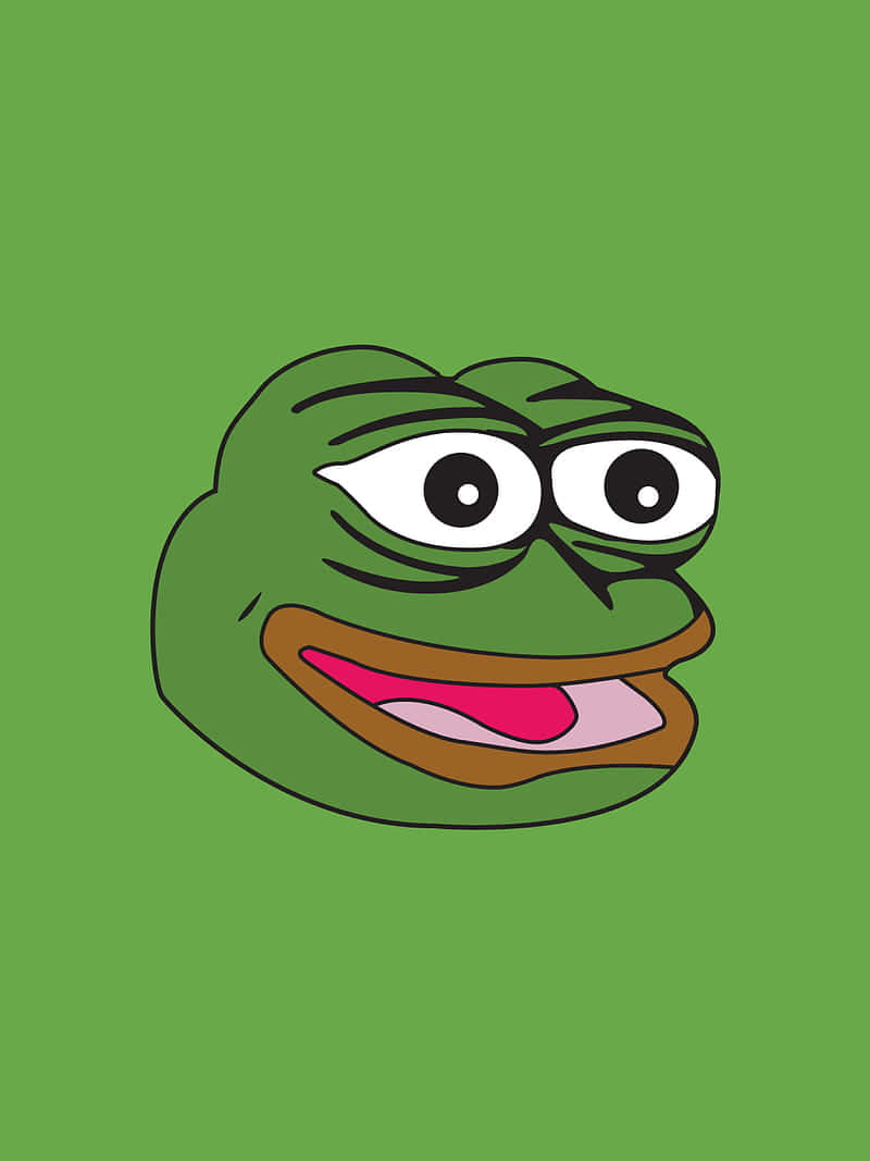 Download Weird Pfp Of Pepe Frog Wallpaper | Wallpapers.com