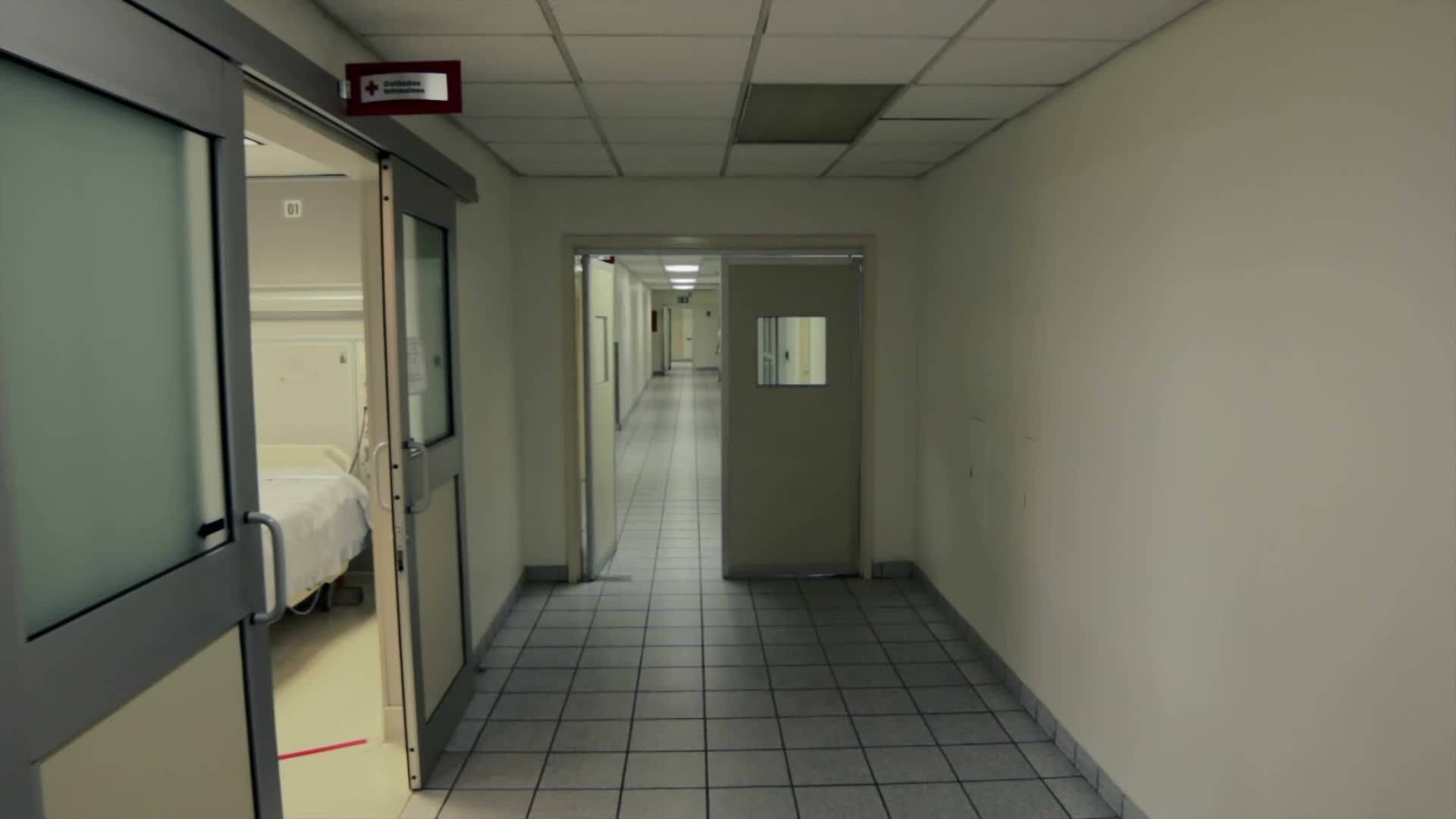 Download Weirdcore Hospital Hallway Wallpaper | Wallpapers.com